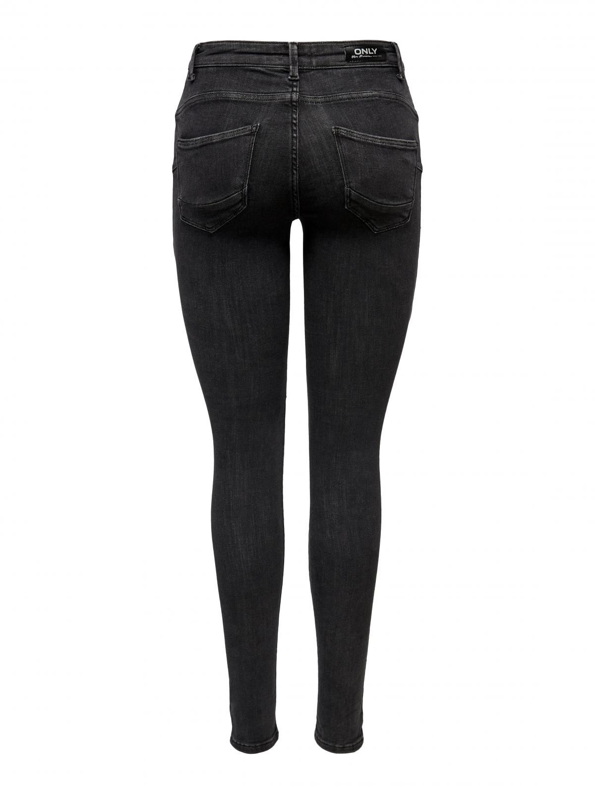 온리 블랙 미드웨이스트 스키니핏 데님 진 15169896_2105 GREY / MEDIUM GREY DENIM - 상세 이미지 4