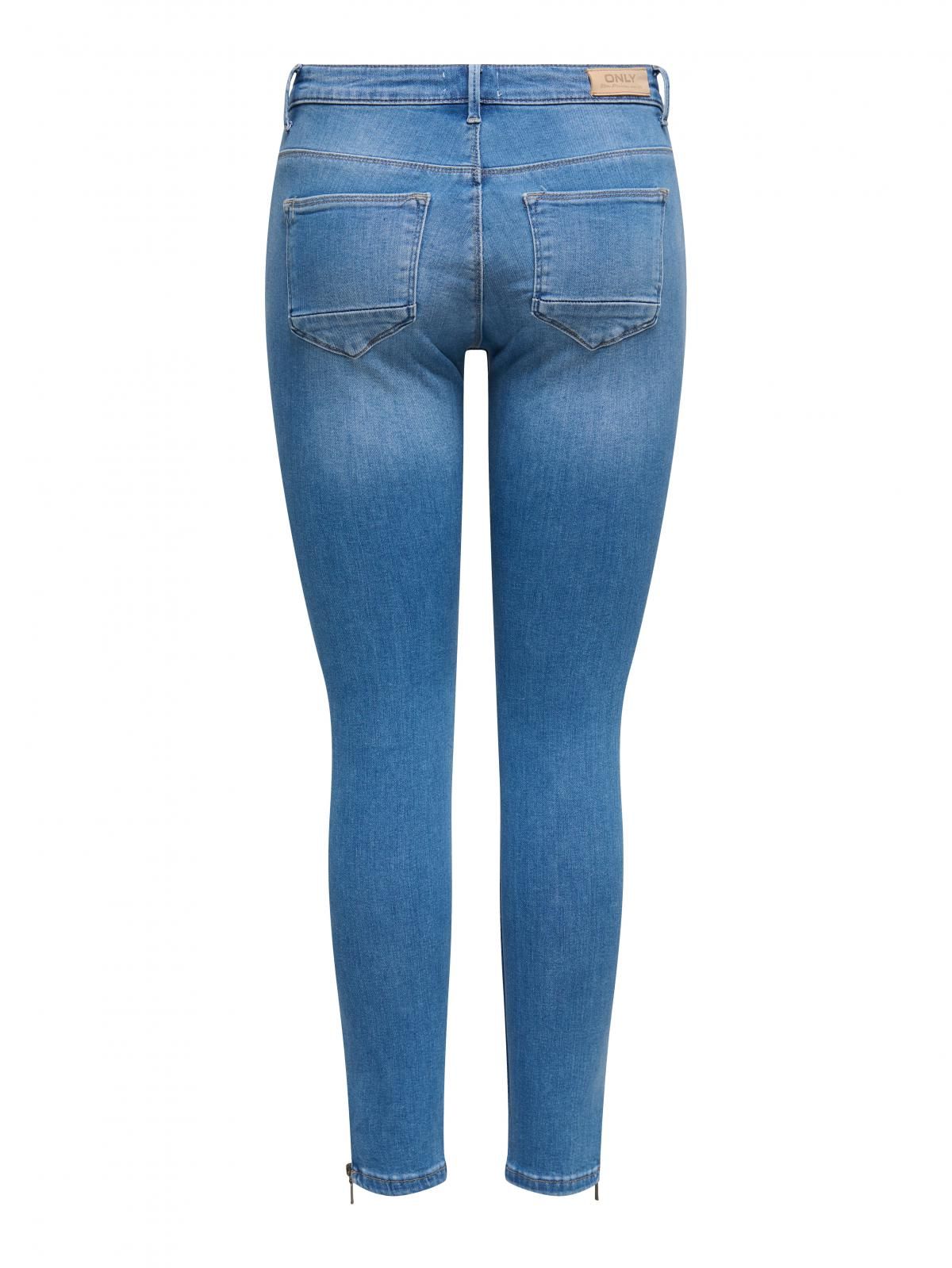 온리 데님 미드웨이스트 스키니핏 진 15278378_7023 BLUE / LIGHT MEDIUM BLUE DENIM - 상세 이미지 4