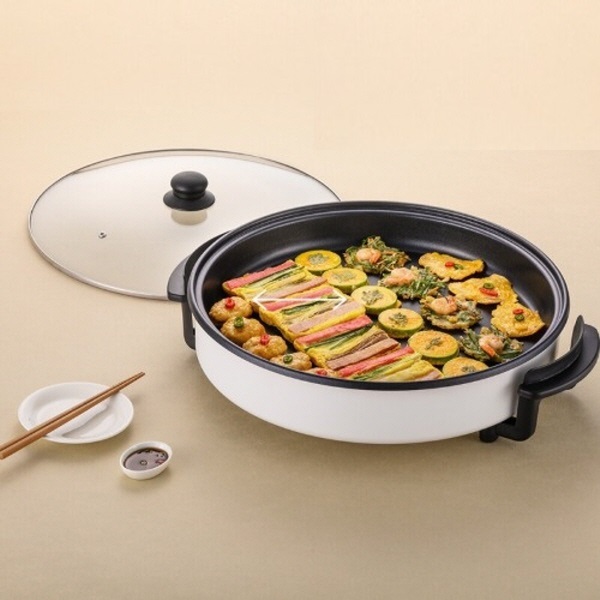 전기 멀티후라이팬 특대형 41cm 피자팬 잔치팬 전골팬 구이팬 전자식온도조절 가정용조리기기