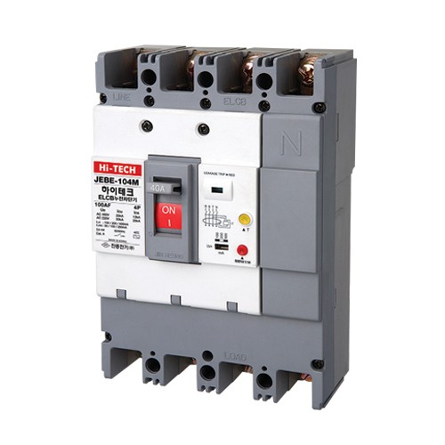 산업용 누전차단기 JEBE-104M 100AF 4P 100A 75A 60A 50A 40A 분전함 전등 콘센트 차단기 진흥전기 이미지 6