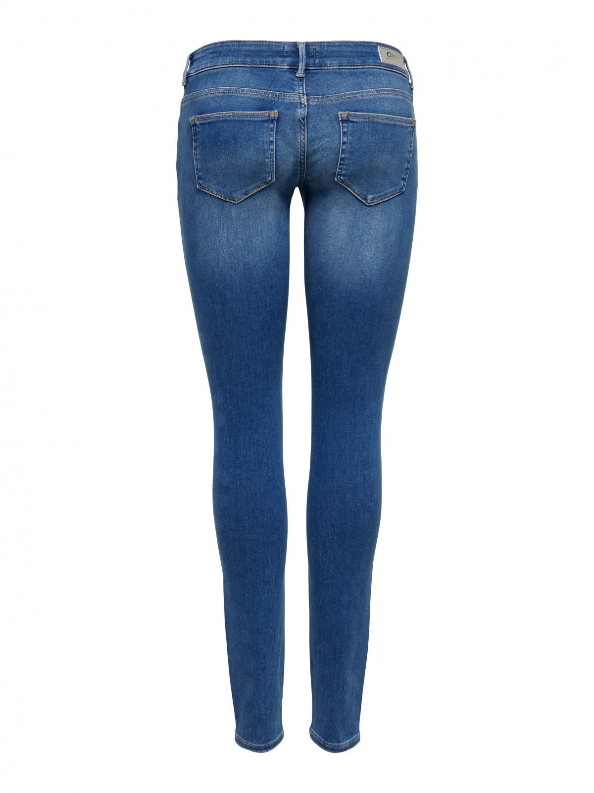온리 데님 슈퍼로우웨이스트 스키니핏 진 15235517_2115 BLUE / MEDIUM BLUE DENIM - 상세 이미지 4