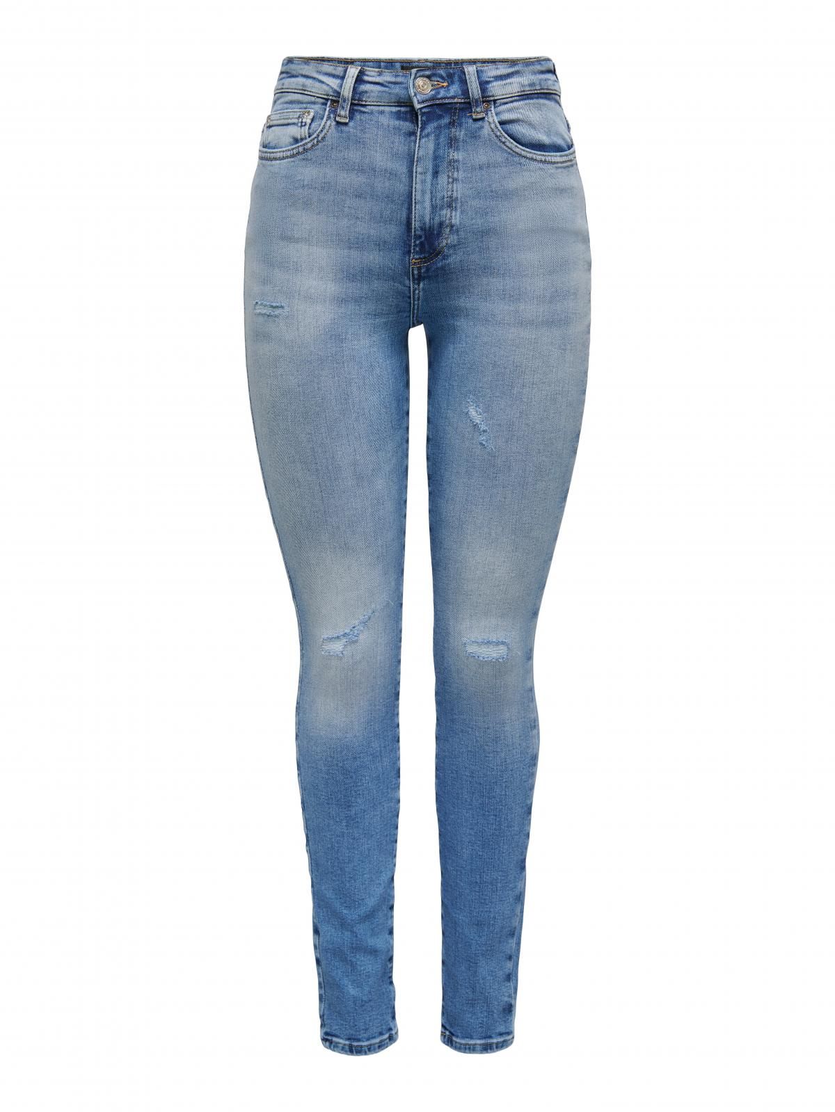 온리 하이웨이스트 데님 스키니핏 청바지 15288957_7023 BLUE / LIGHT MEDIUM BLUE DENIM - 상세 이미지 3