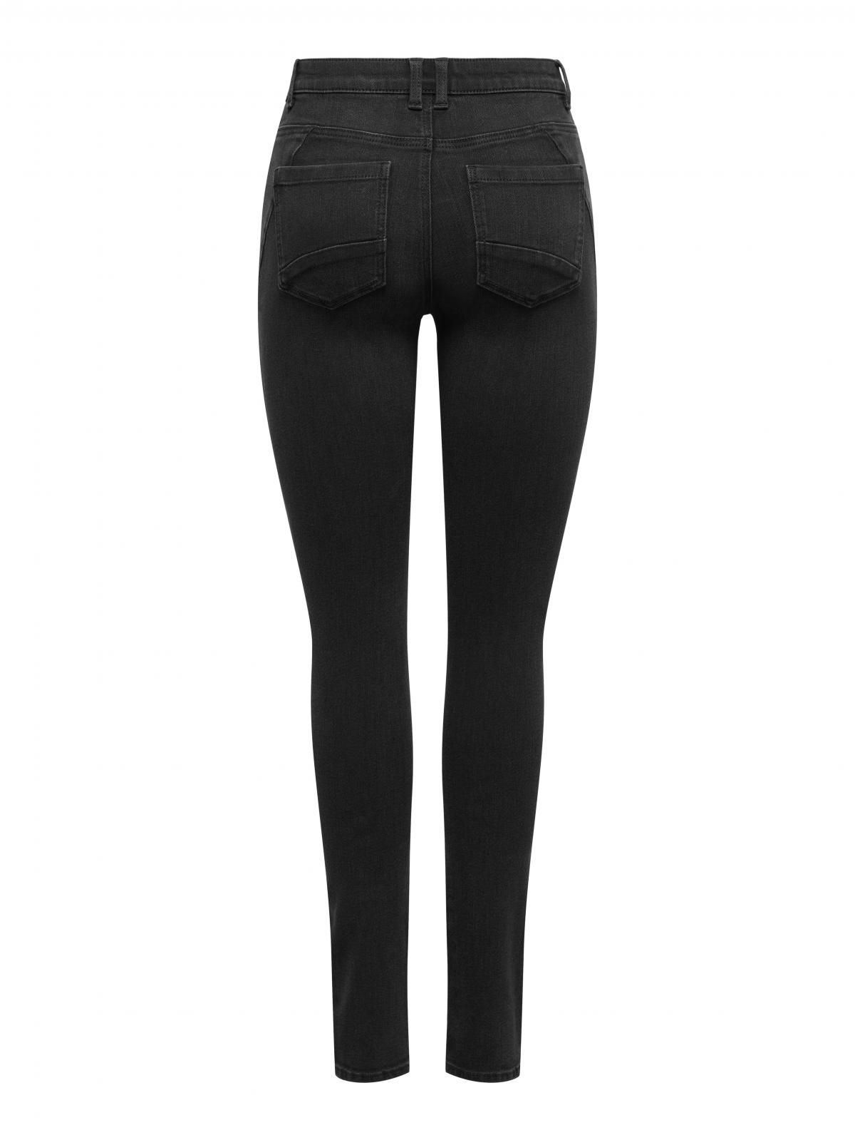 온리 트렌디 미드웨이스트 스키니핏 데님 팬츠 15367999_8183 BLACK / WASHED BLACK - 상세 이미지 2