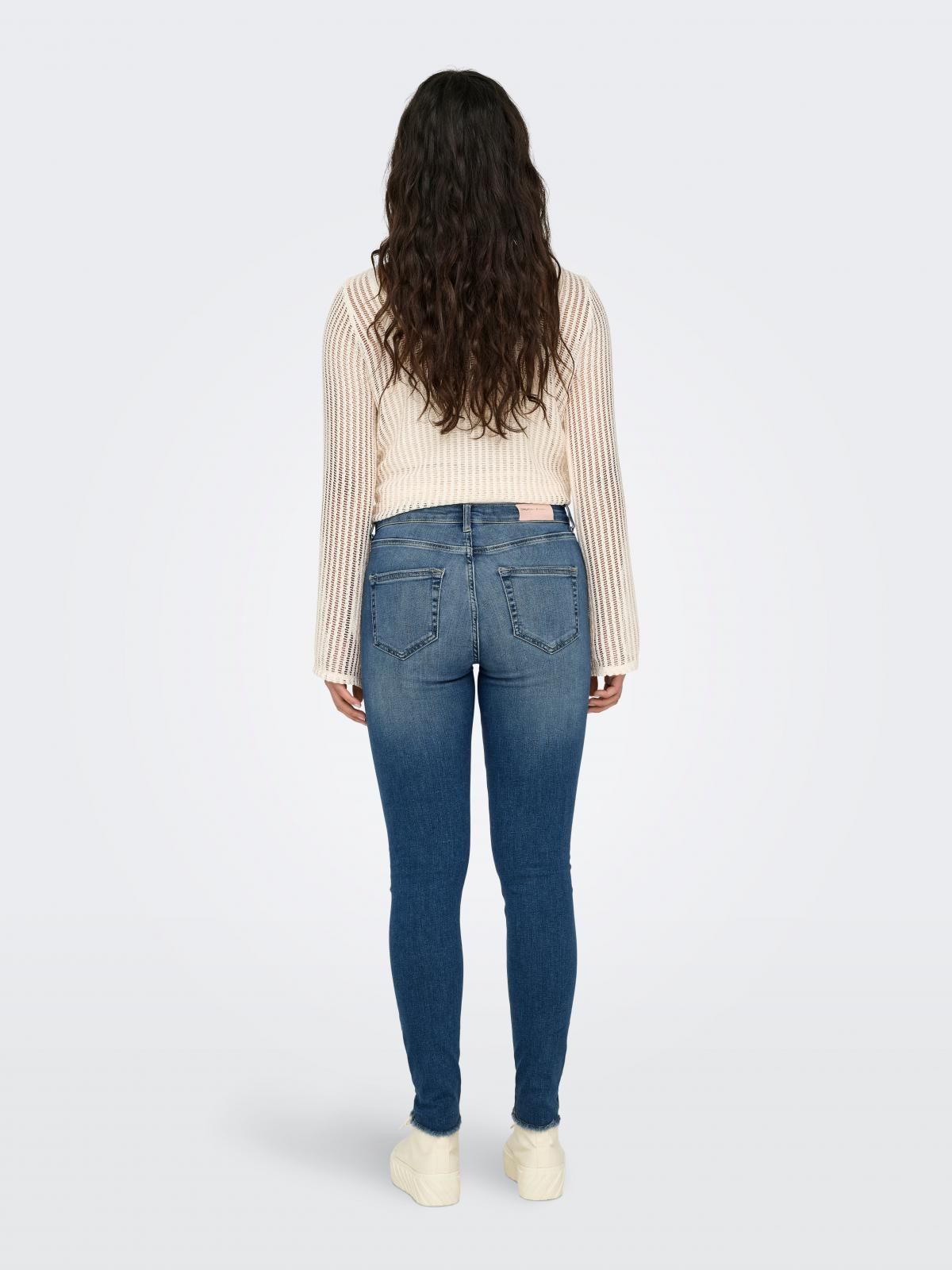 온리 테크니컬 미드웨이스트 스키니핏 진 15322565_7026 BLUE / SPECIAL BLUE GREY DENIM - 상세 이미지 2
