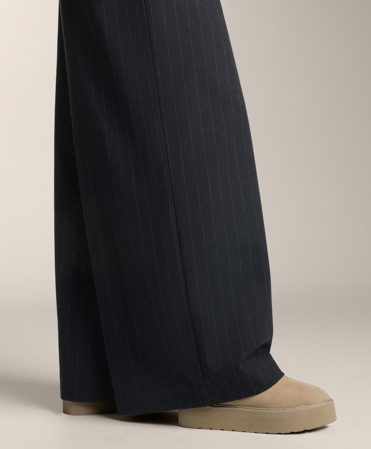 오이쇼 테크니컬 핀스트라이프 와이드 팬츠 4072/894 NAVY - 상세 이미지 5