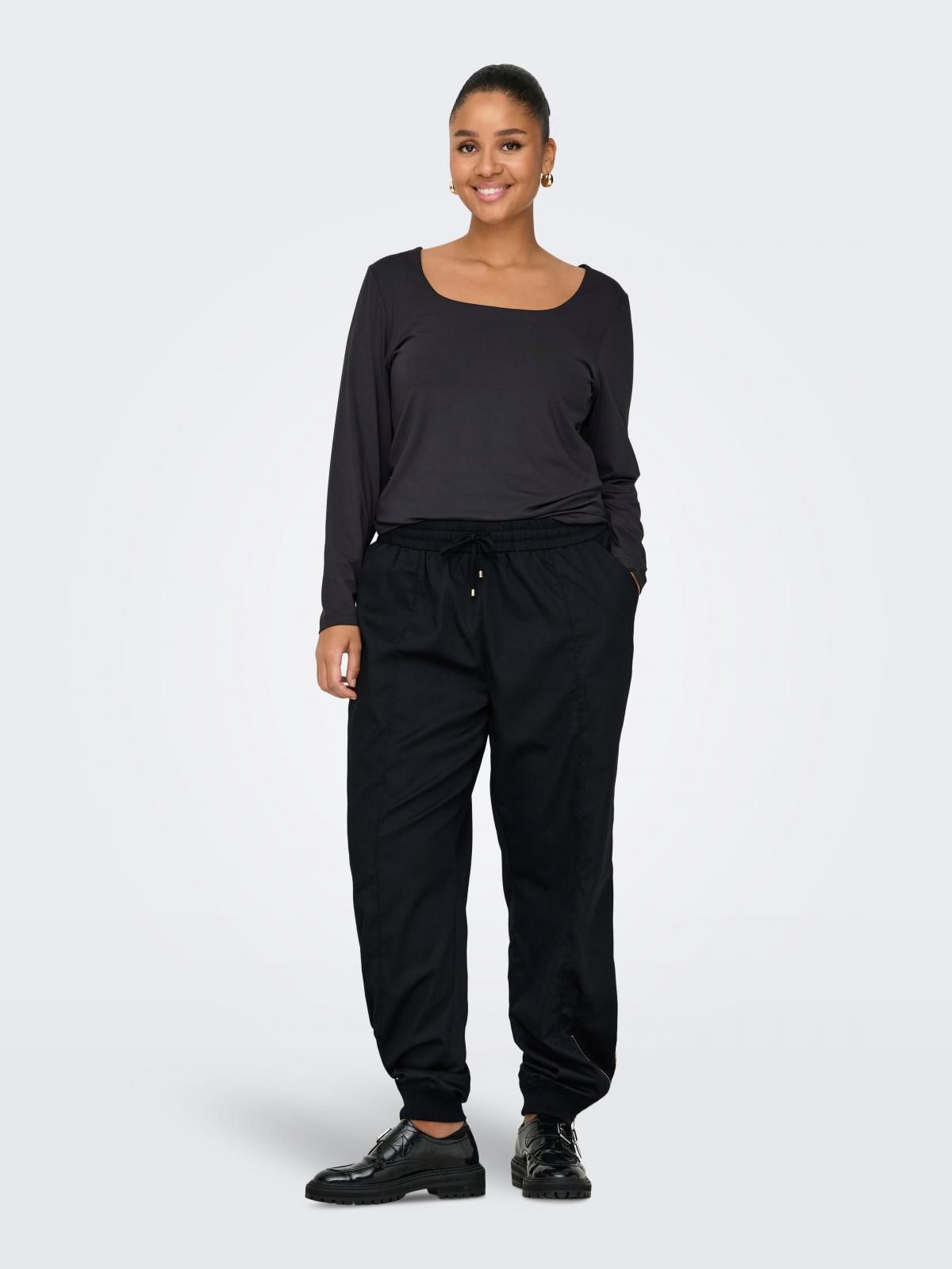 온리 테크니컬 루즈핏 조거 팬츠 스트링 블랙 15344904_2161 BLACK / BLACK - 상세 이미지 5