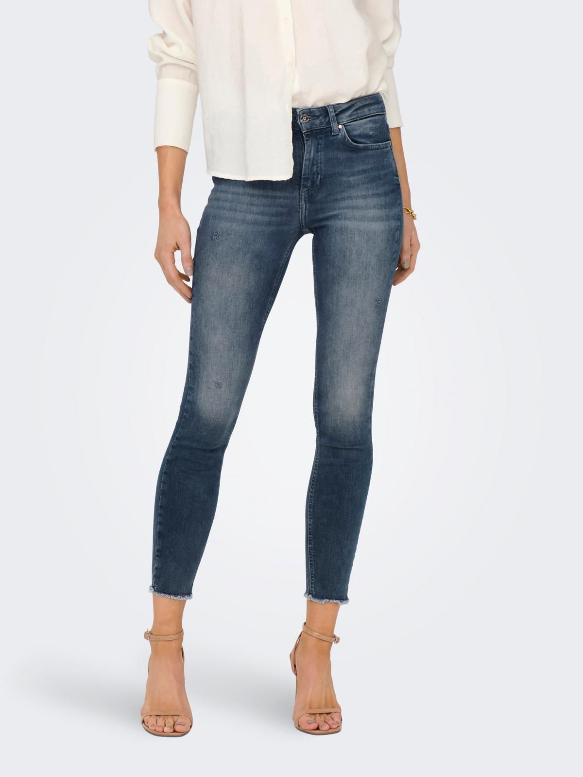 온리 미드웨이스트 스키니핏 청바지 15216970_7026 BLUE / SPECIAL BLUE GREY DENIM - 상품 이미지