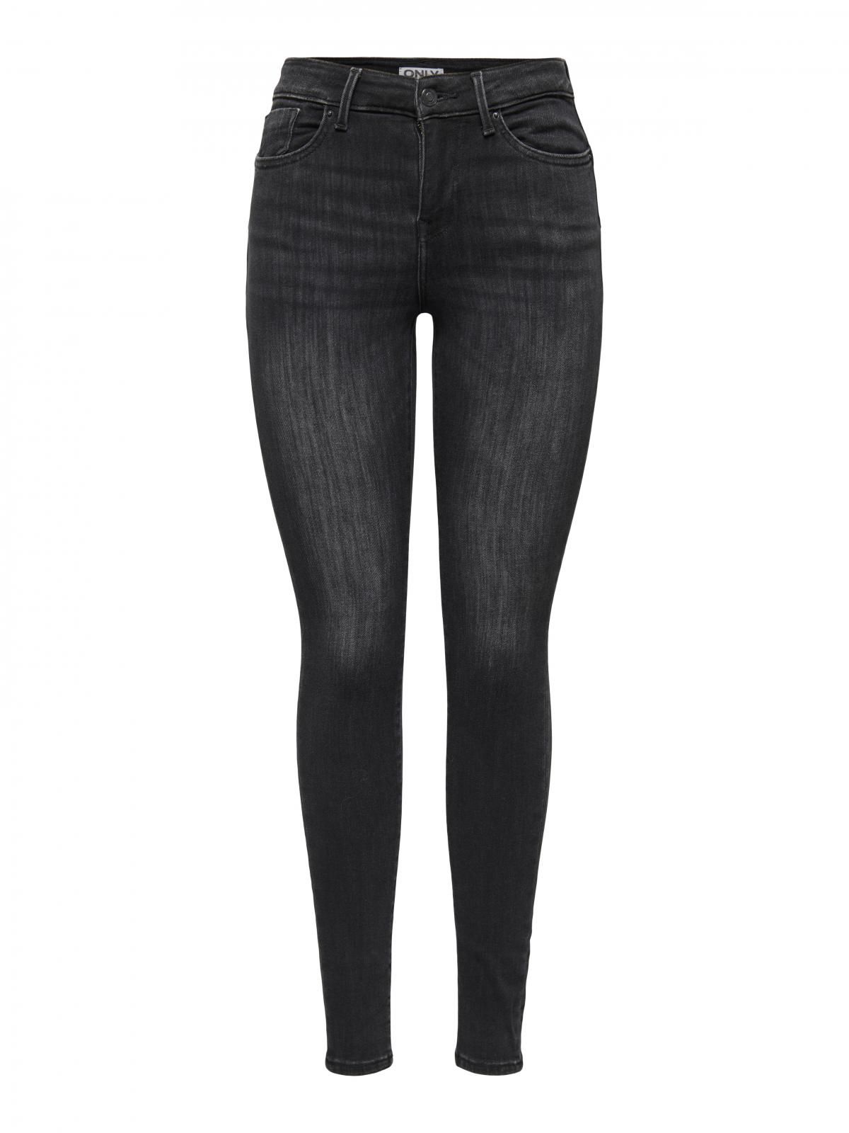 온리 미드웨이스트 스키니핏 데님 팬츠 15366668_8183 BLACK / WASHED BLACK - 상세 이미지 3