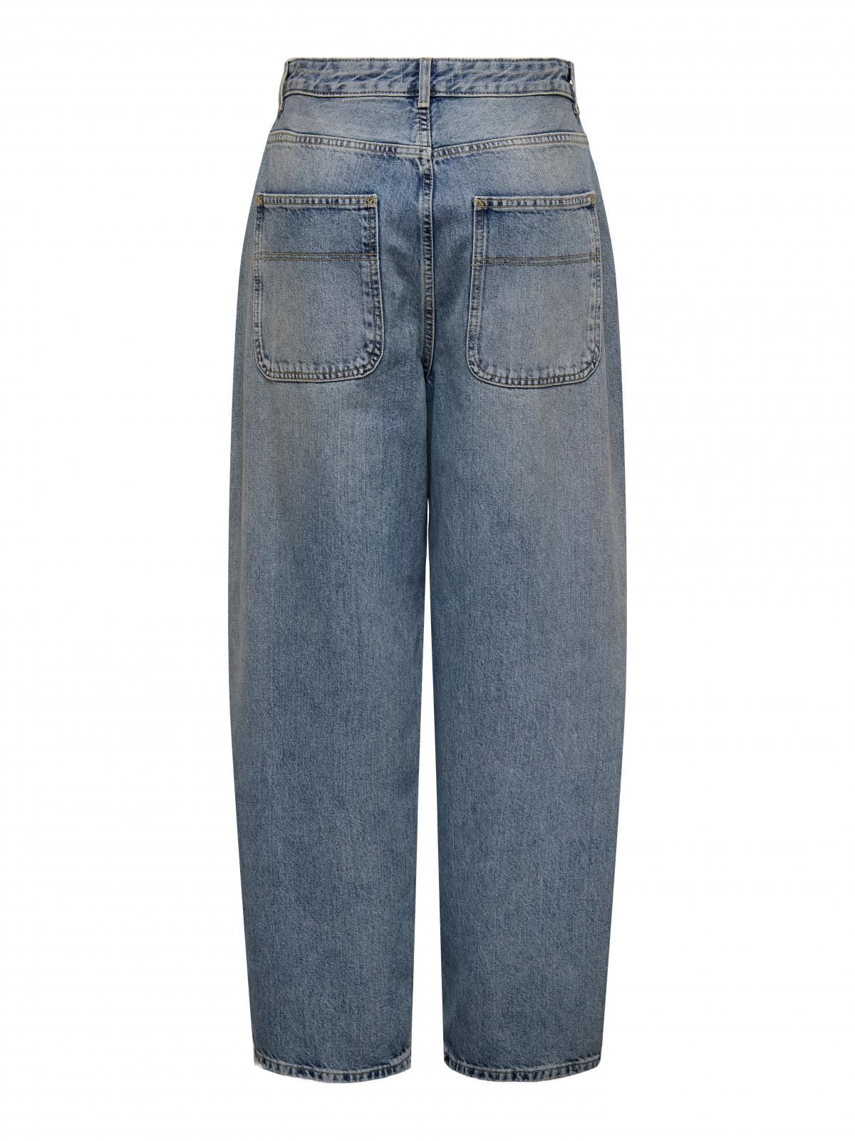 온리 트렌디 중청 배기핏 데님 팬츠 15325673_2115 BLUE / MEDIUM BLUE DENIM - 상세 이미지 4
