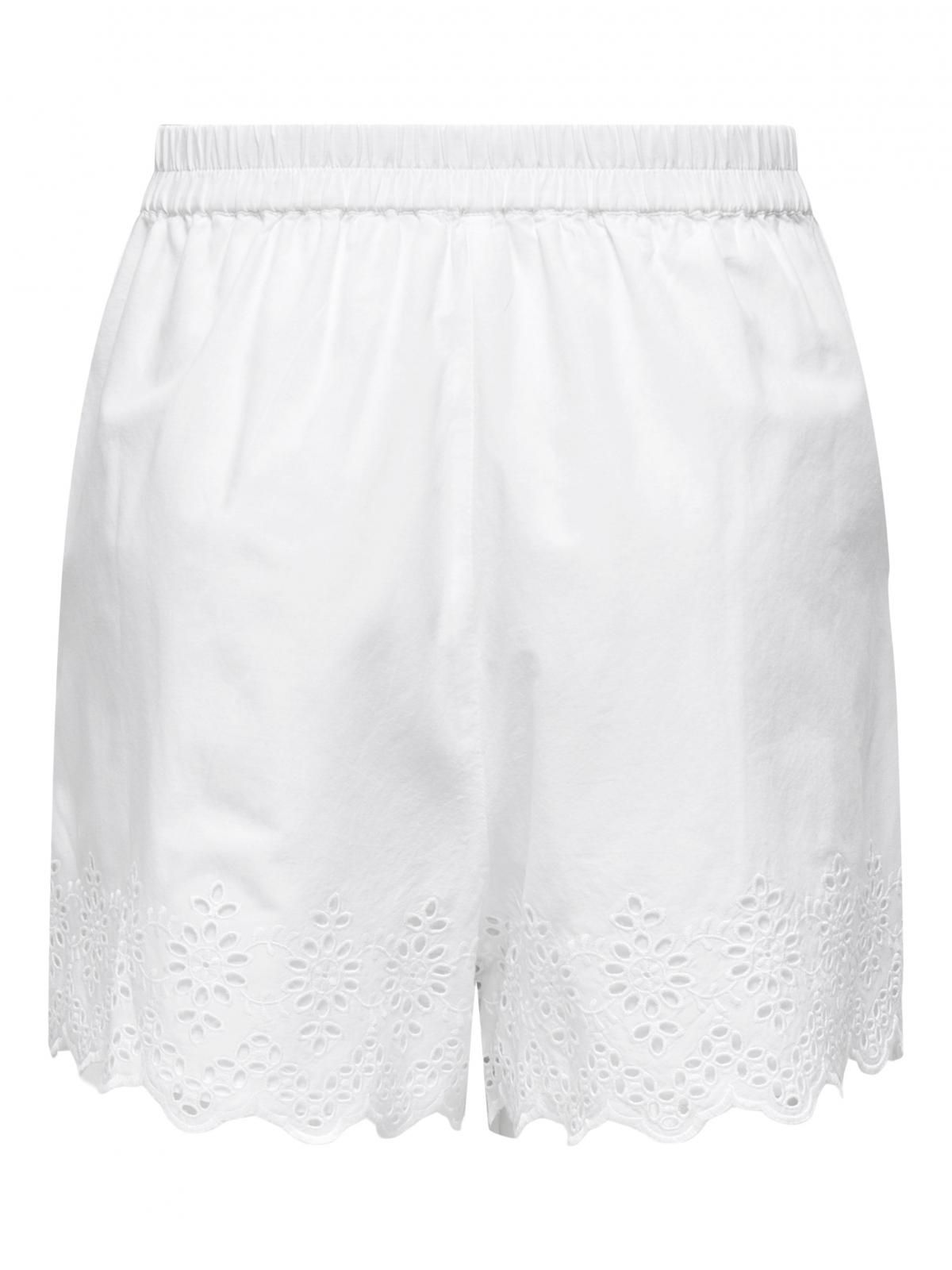 온리 라이트웨이트 루즈핏 밴딩 반바지 15313167_5 WHITE / BRIGHT WHITE - 상세 이미지 4