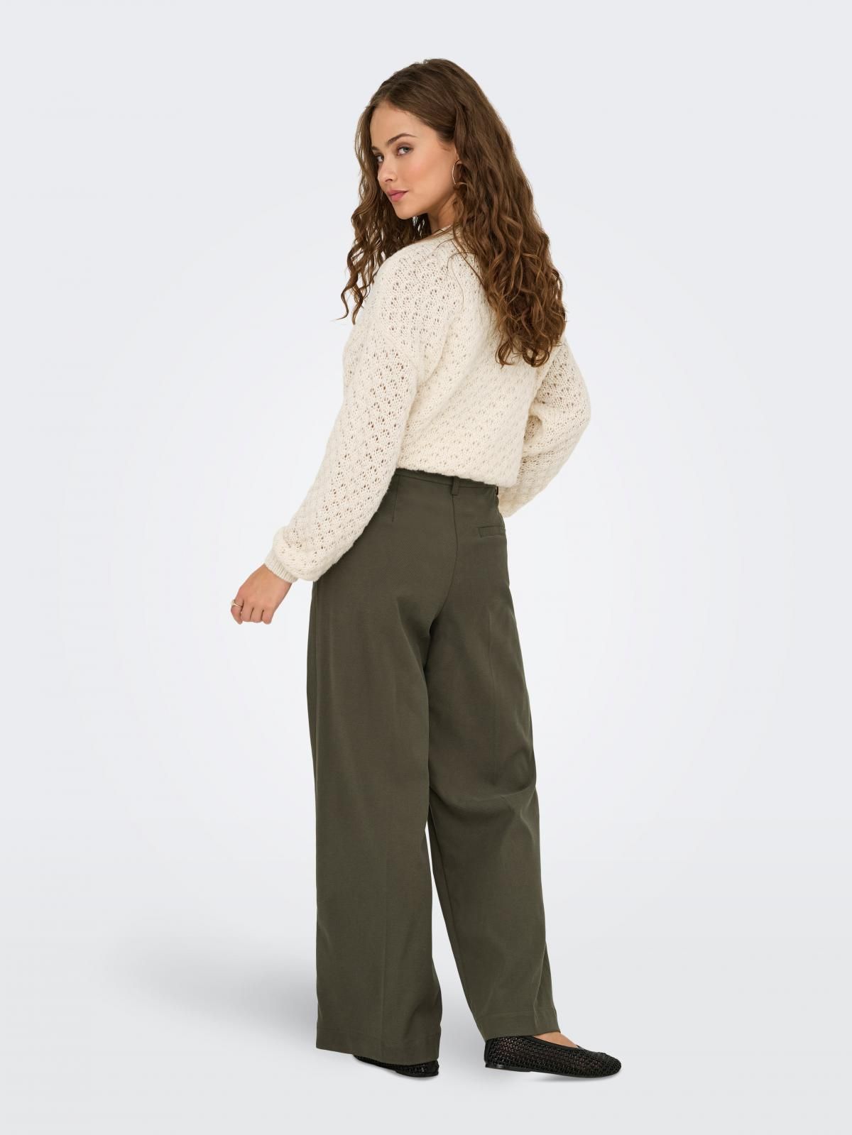 제이디와이 하이웨이스트 와이드 슬랙스 팬츠 15355349_273 BROWN / SLATE BLACK - 상세 이미지 2