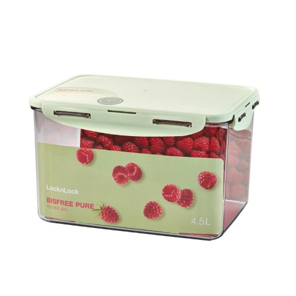 락앤락 비스프리 스테커블 밀폐용기 직사각 4500ml - 상품 이미지