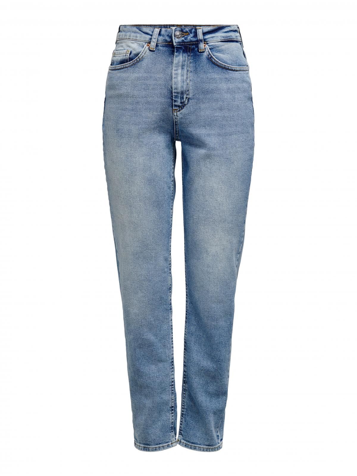 온리 하이웨이스트 데님 맘핏 진청 청바지 15193864_2116 BLUE / LIGHT BLUE DENIM - 상세 이미지 3