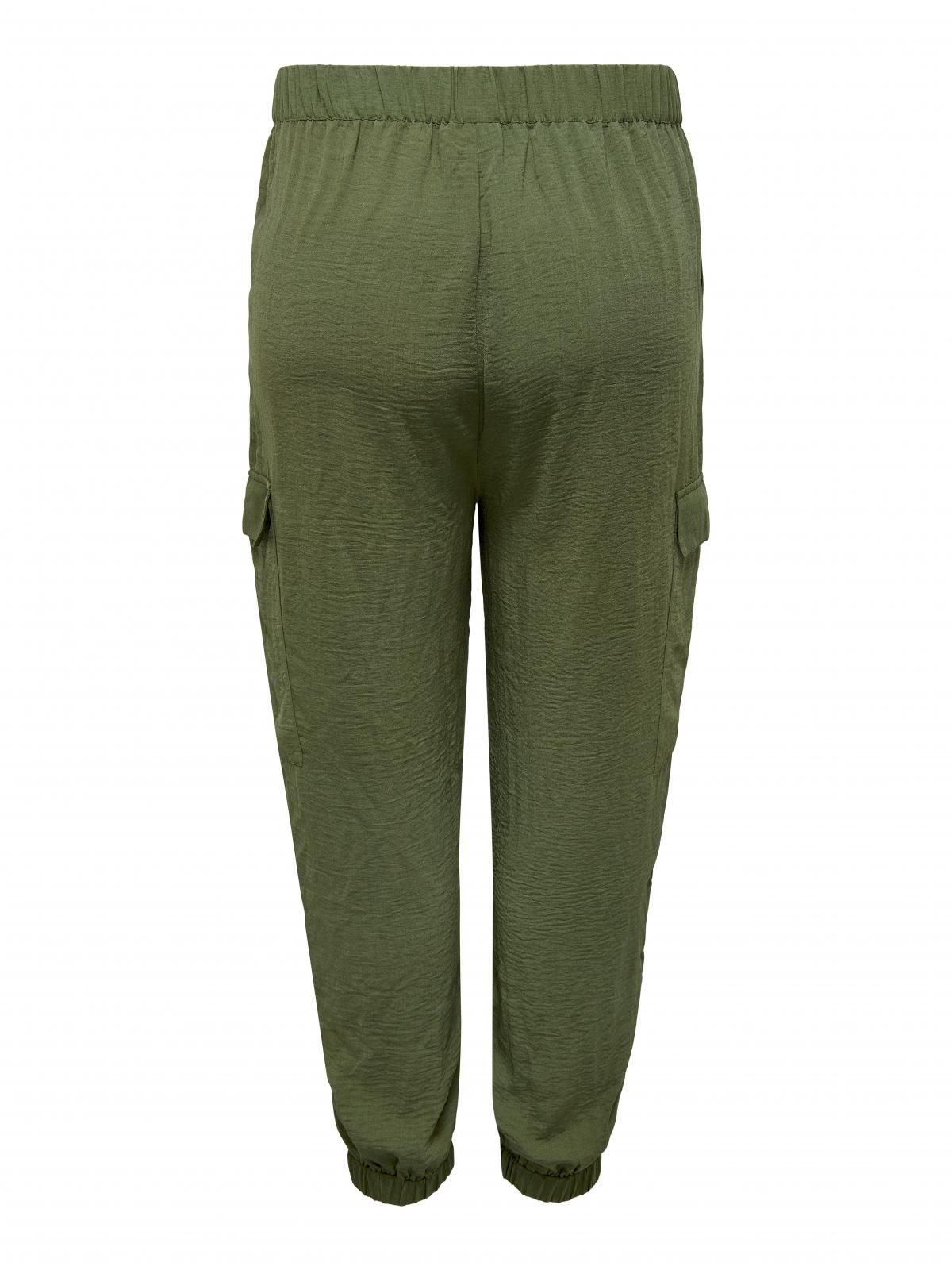 온리 테크니컬 카고 밴딩 레귤러핏 팬츠 15298926_2009 GREEN / WINTER MOSS - 상세 이미지 4