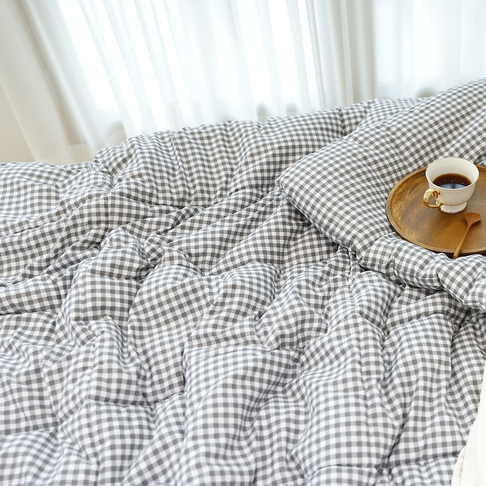 나라데코 체크 소프트마이크로 차렵이불 기숙사 자취 사계절 이불 SS