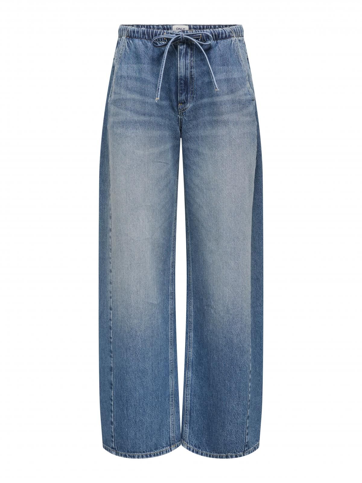 온리 트렌디 와이드핏 데님 진 15359088_2115 BLUE / MEDIUM BLUE DENIM - 상세 이미지 3