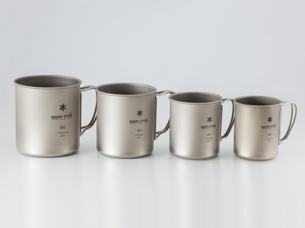 스노우피크 티타늄 싱글 머그컵 450ml 초경량 캠핑용 3개 세트 MG-143 - 상세 이미지 5