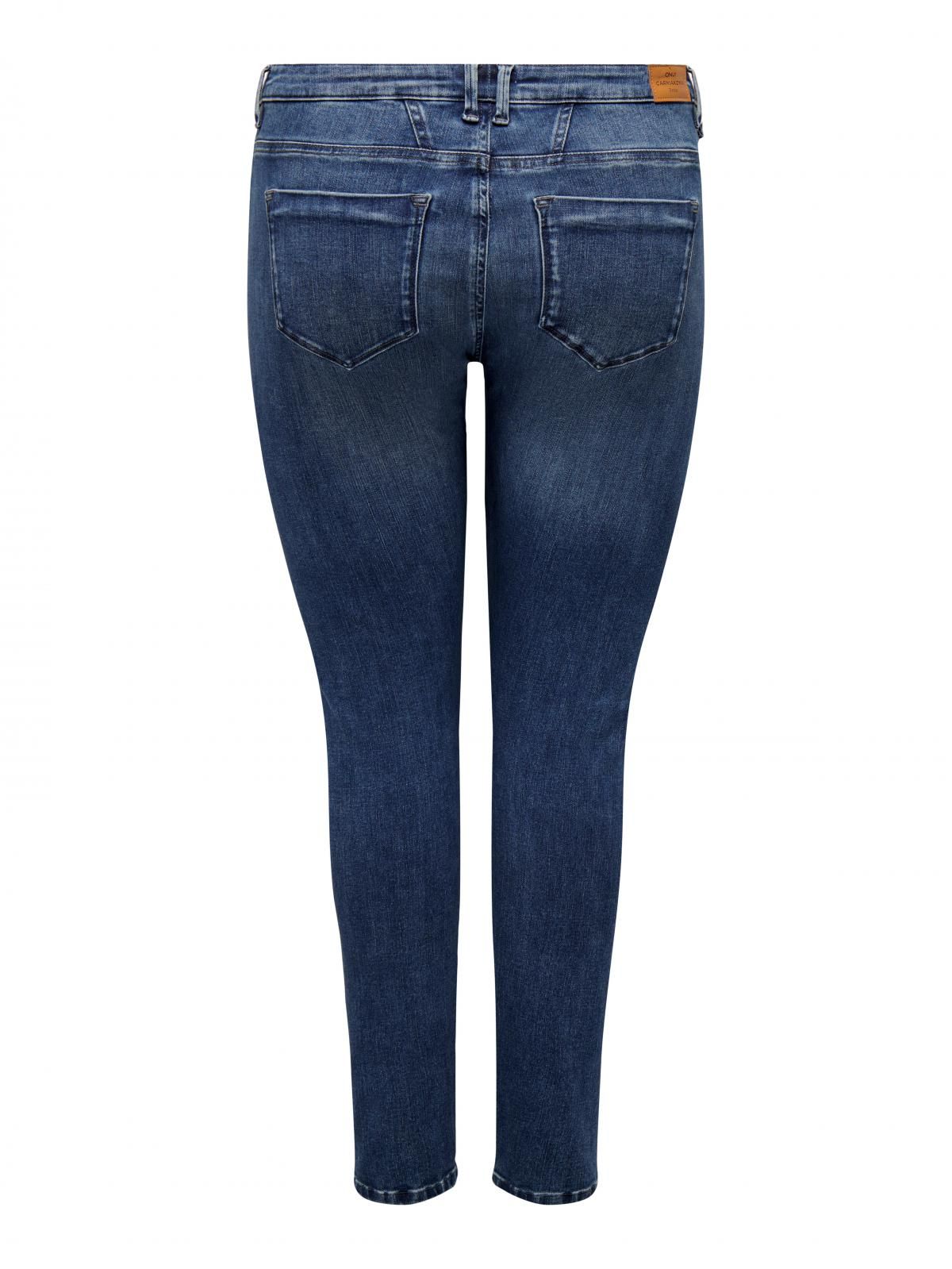 온리 데님 미드웨이스트 스키니핏 청바지 15301277_2114 BLUE / DARK BLUE DENIM - 상세 이미지 4