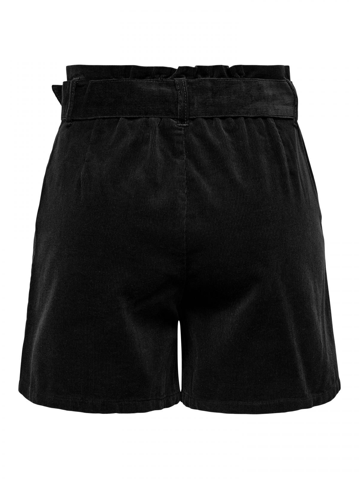 온리 하이웨이스트 테일러드 벨트 숏 팬츠 블랙 15351307_2161 BLACK / BLACK - 상세 이미지 4