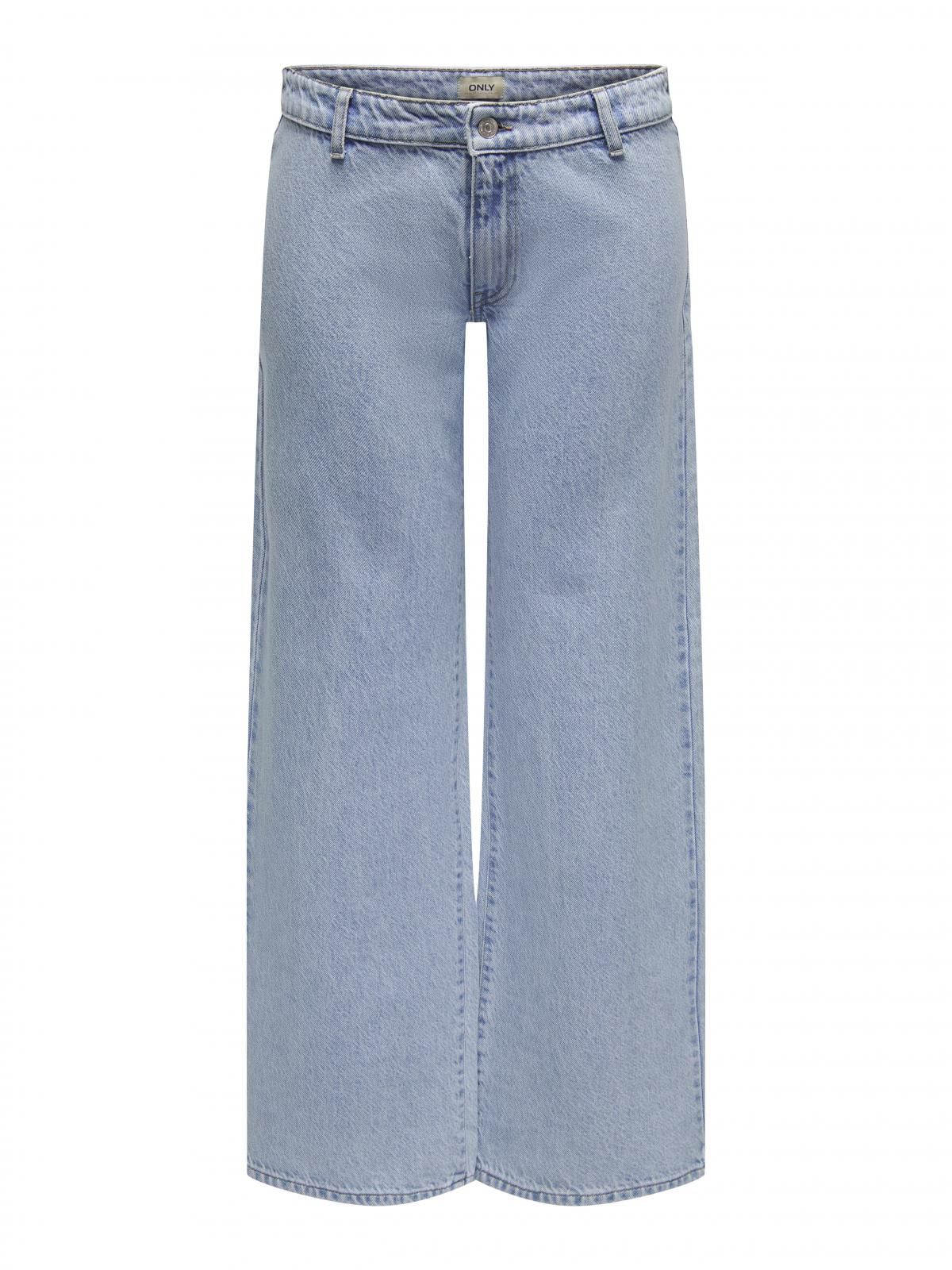 온리 트렌디 로우웨이스트 와이드핏 데님 팬츠 15287525_2116 BLUE / LIGHT BLUE DENIM - 상세 이미지 3