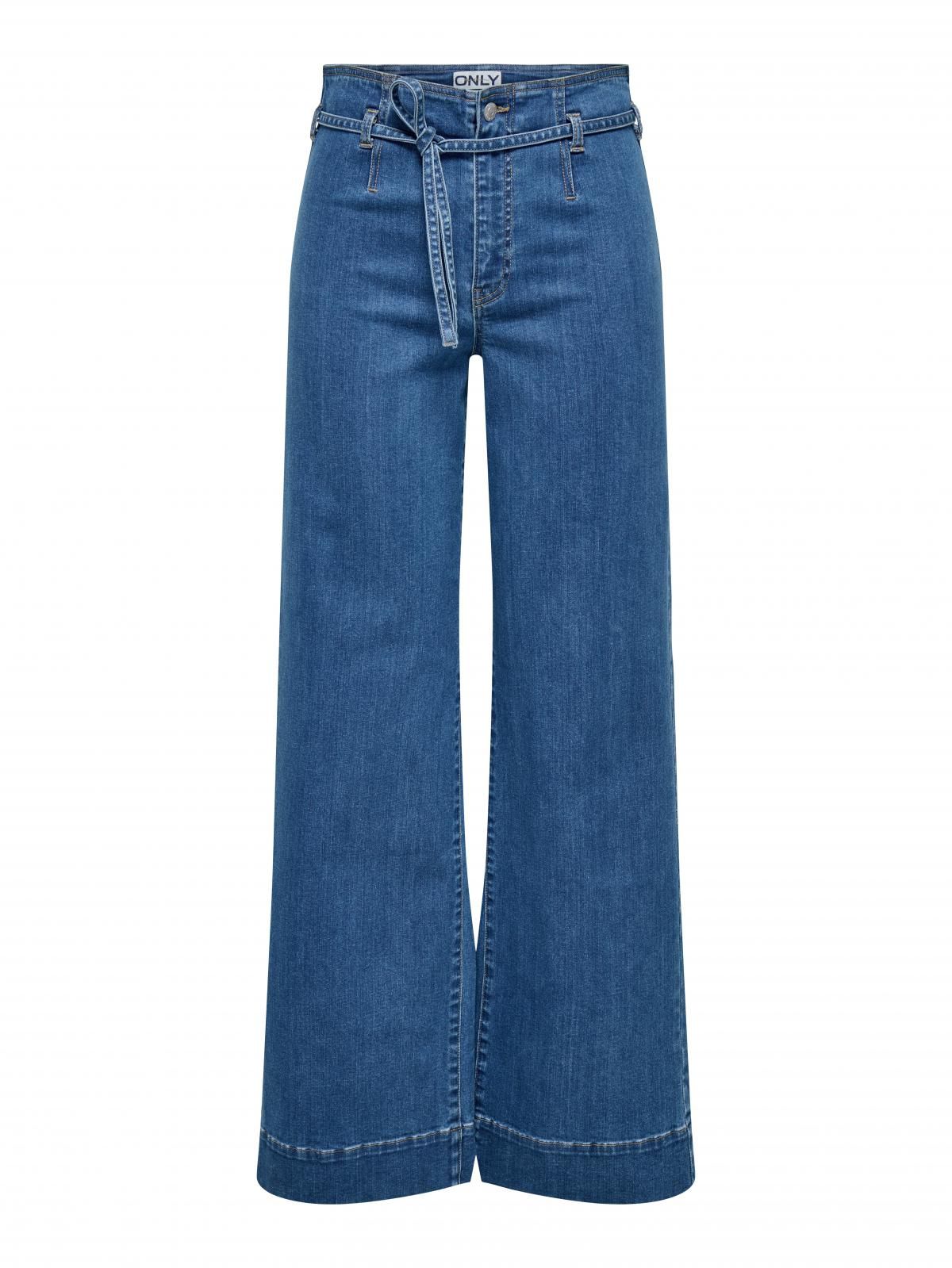 온리 하이웨이스트 데님 와이드핏 진 15357961_2115 BLUE / MEDIUM BLUE DENIM - 상세 이미지 3