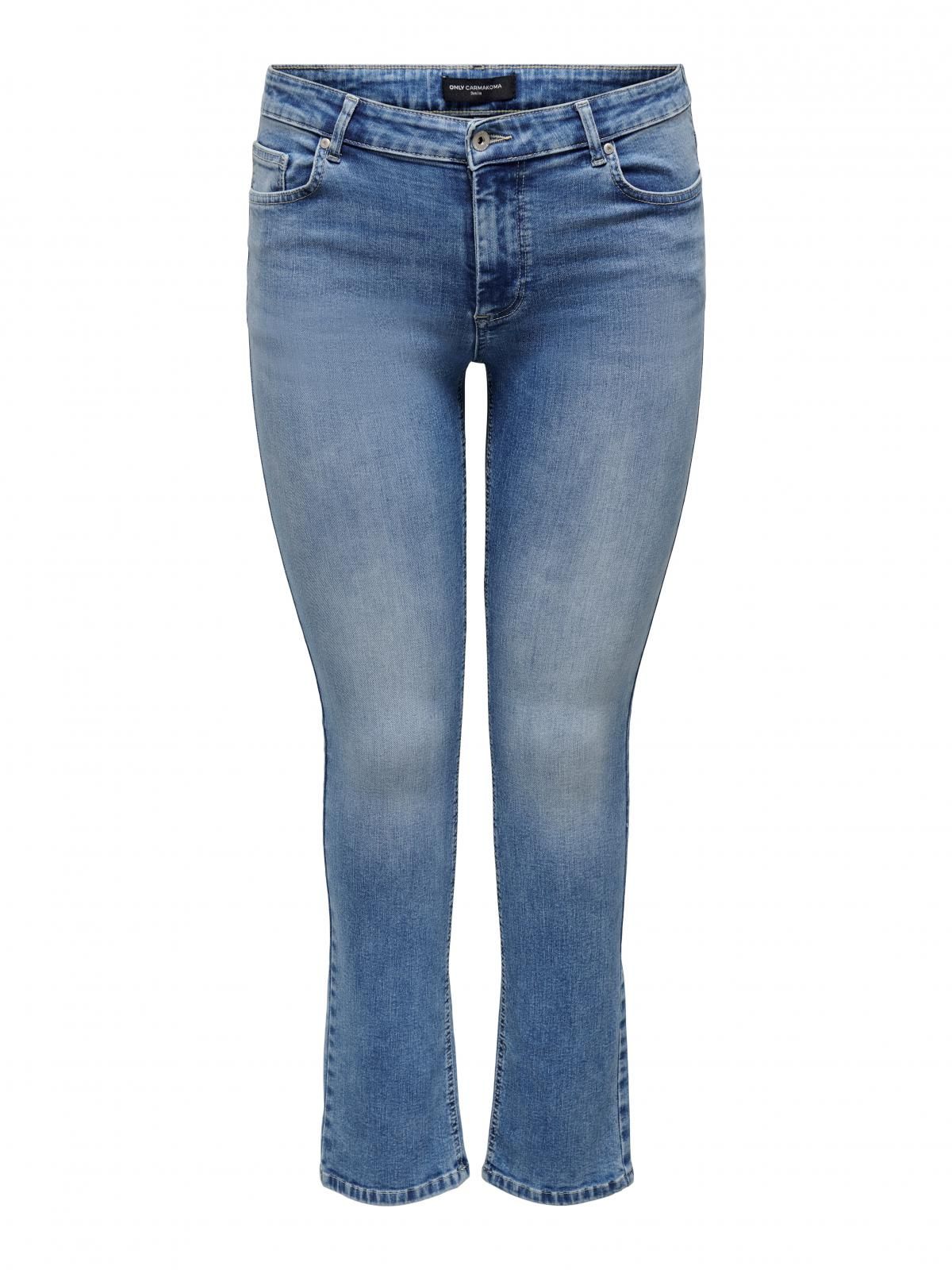 온리 빅사이즈 레귤러 웨이스트 스키니핏 진 15253109_2115 BLUE / MEDIUM BLUE DENIM - 상세 이미지 3