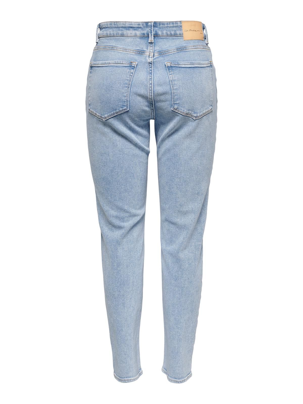 온리 연청 하이웨이스트 스트레이트핏 데님진 15248715_2116 BLUE / LIGHT BLUE DENIM - 상세 이미지 4