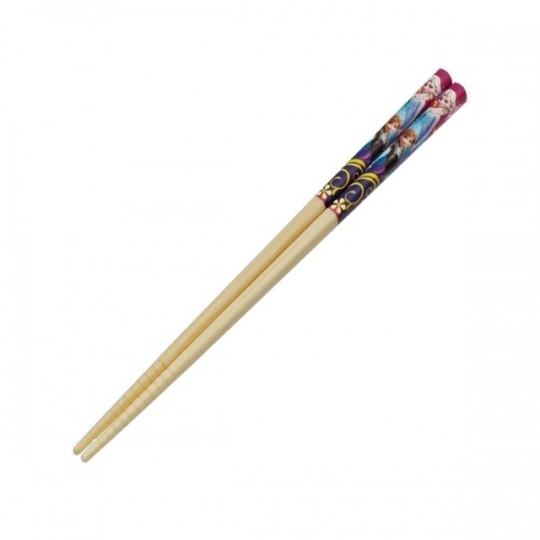 겨울왕국 안나와엘사 핑크 대나무 젓가락 1조 21cm - 상품 이미지