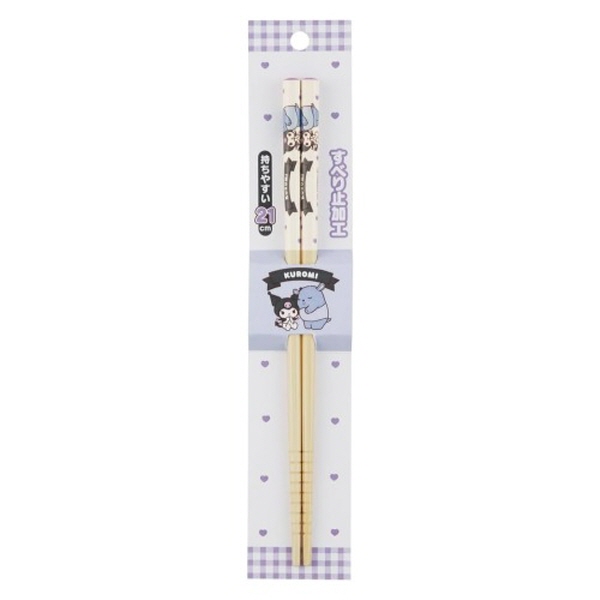 산리오 쿠로미 대나무 젓가락 1조 21cm - 상품 이미지