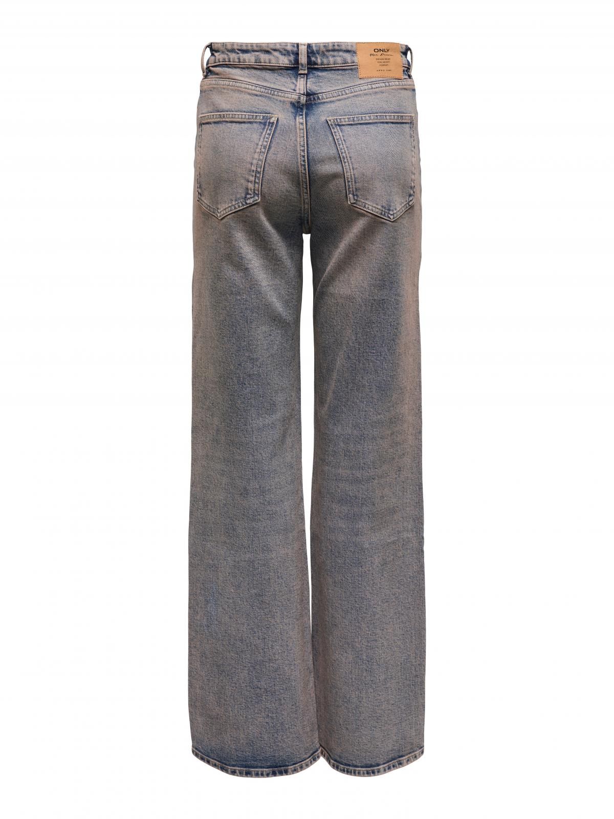 온리 하이웨이스트 진청 와이드 진 15346350_2114_1179575 BLUE / DARK BLUE DENIM - 상세 이미지 4