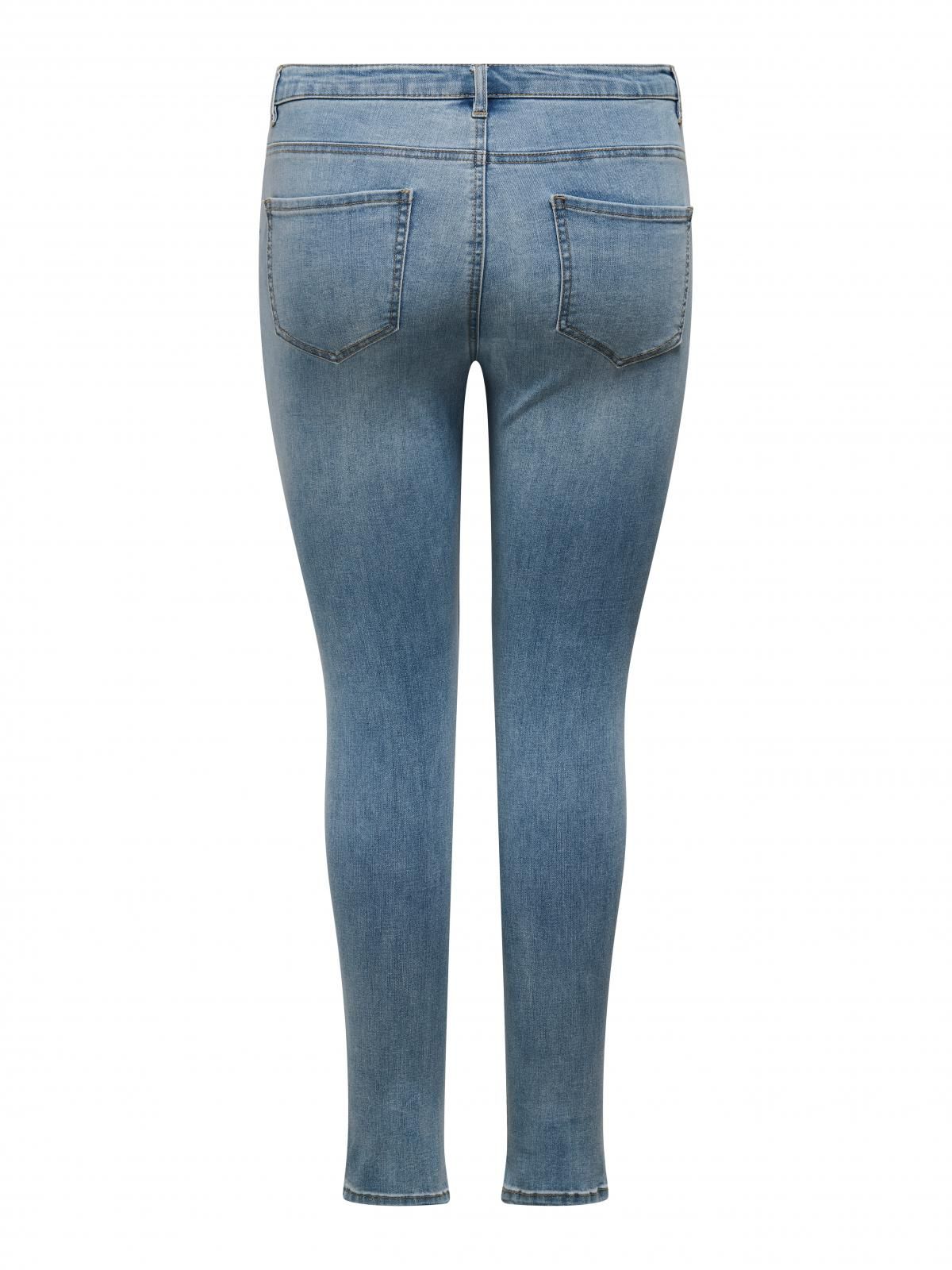 온리 하이웨이스트 데님 스키니핏 청바지 15308787_2116 BLUE / LIGHT BLUE DENIM - 상세 이미지 4