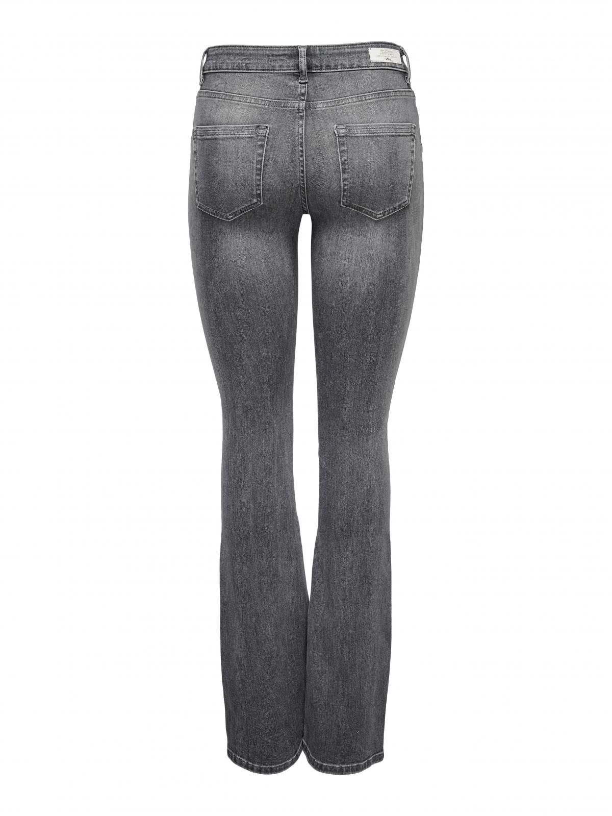 온리 미드웨이스트 플레어핏 데님 팬츠 15233721_3601 GREY / GREY DENIM - 상세 이미지 4
