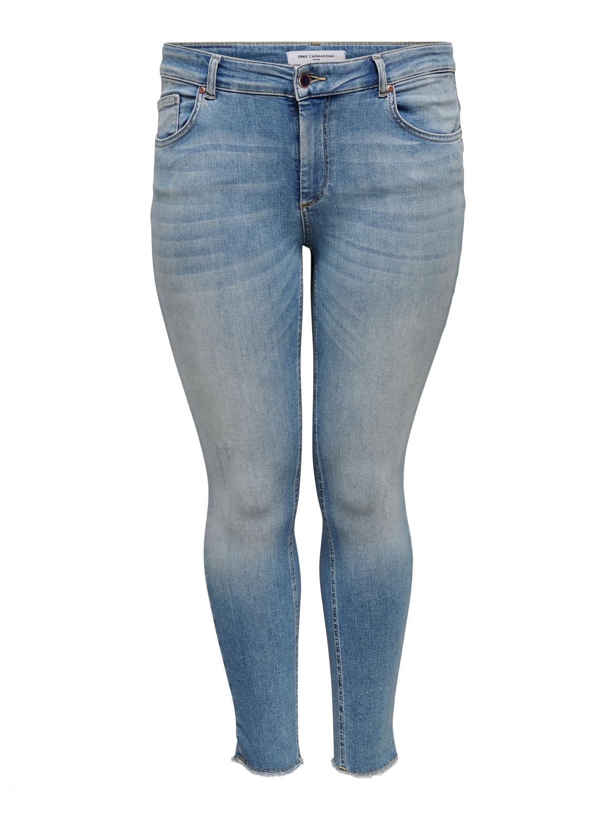 온리 플러스사이즈 데님 레귤러 스키니핏 진 15198408_2116 BLUE / LIGHT BLUE DENIM - 상세 이미지 3