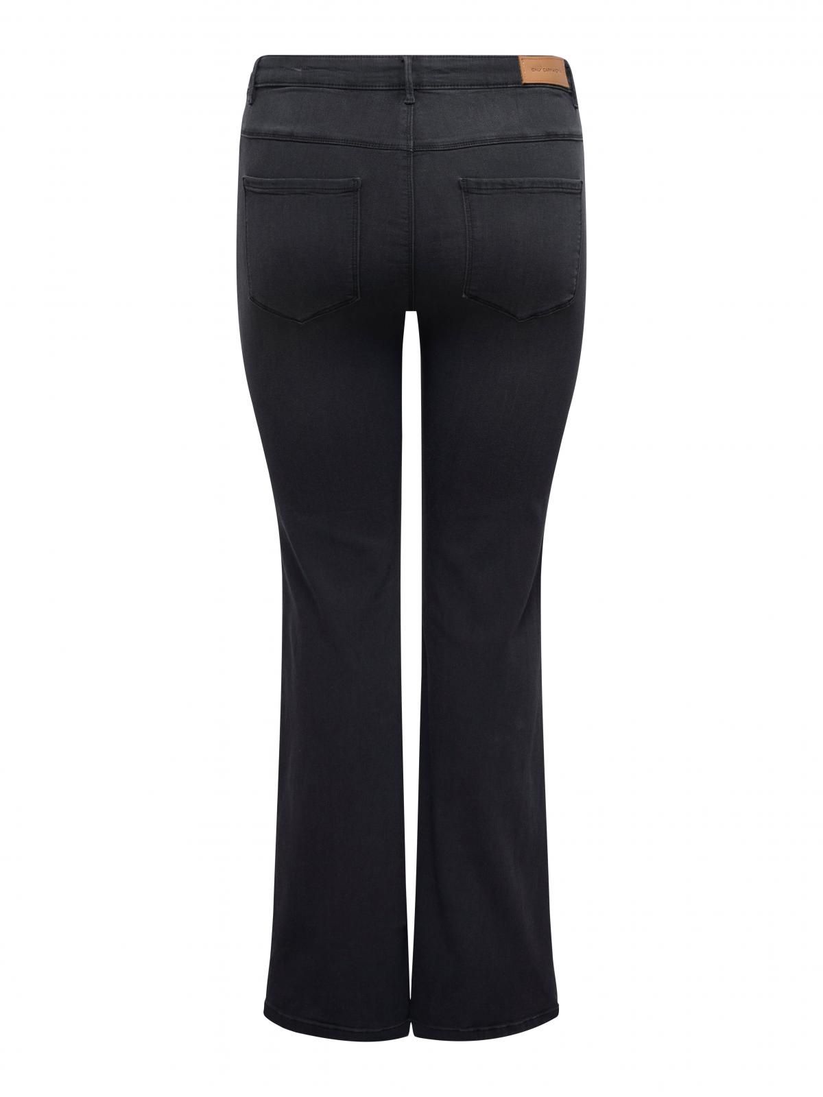 온리 하이웨이스트 플레어핏 데님 부츠컷 청바지 15361417_8183 BLACK / WASHED BLACK - 상세 이미지 4