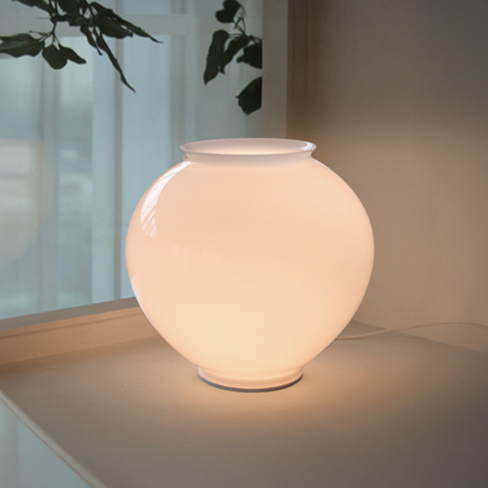 달담 달항아리 유선 무드등 7W 250 유리 디밍 LED 테이블 램프 - 상세 이미지 3