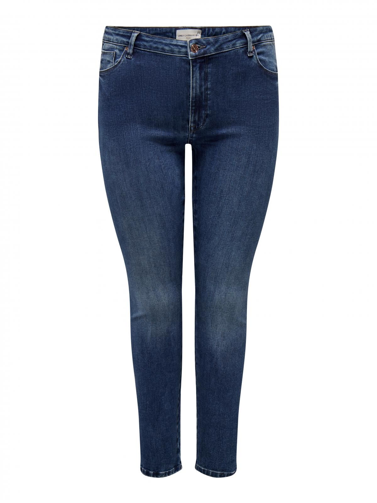 온리 데님 미드웨이스트 스키니핏 청바지 15301277_2114 BLUE / DARK BLUE DENIM - 상세 이미지 3