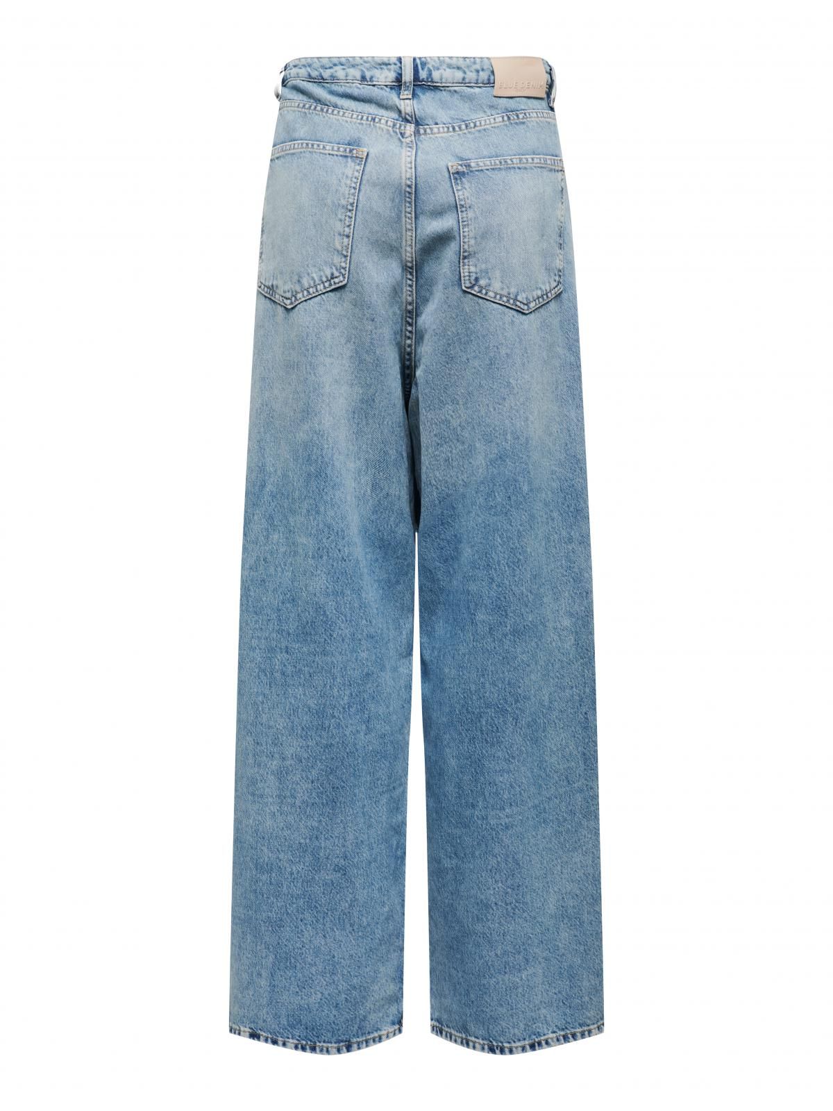 온리 데님 미드웨이스트 와이드핏 청바지 15325749_2115 BLUE / MEDIUM BLUE DENIM - 상세 이미지 4