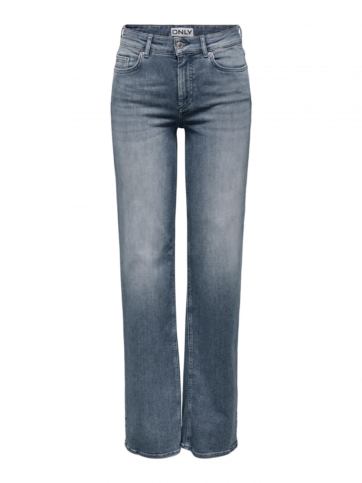 온리 미드웨이스트 스트레이트핏 청바지 15353695_7026 BLUE / SPECIAL BLUE GREY DENIM - 상품 이미지