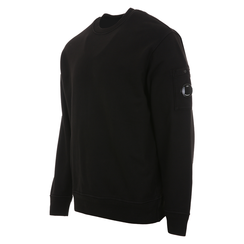CP컴퍼니 렌즈 블랙 맨투맨 18CMSS098A 110044G 999 (2025 S/S) XL - 상세 이미지 2