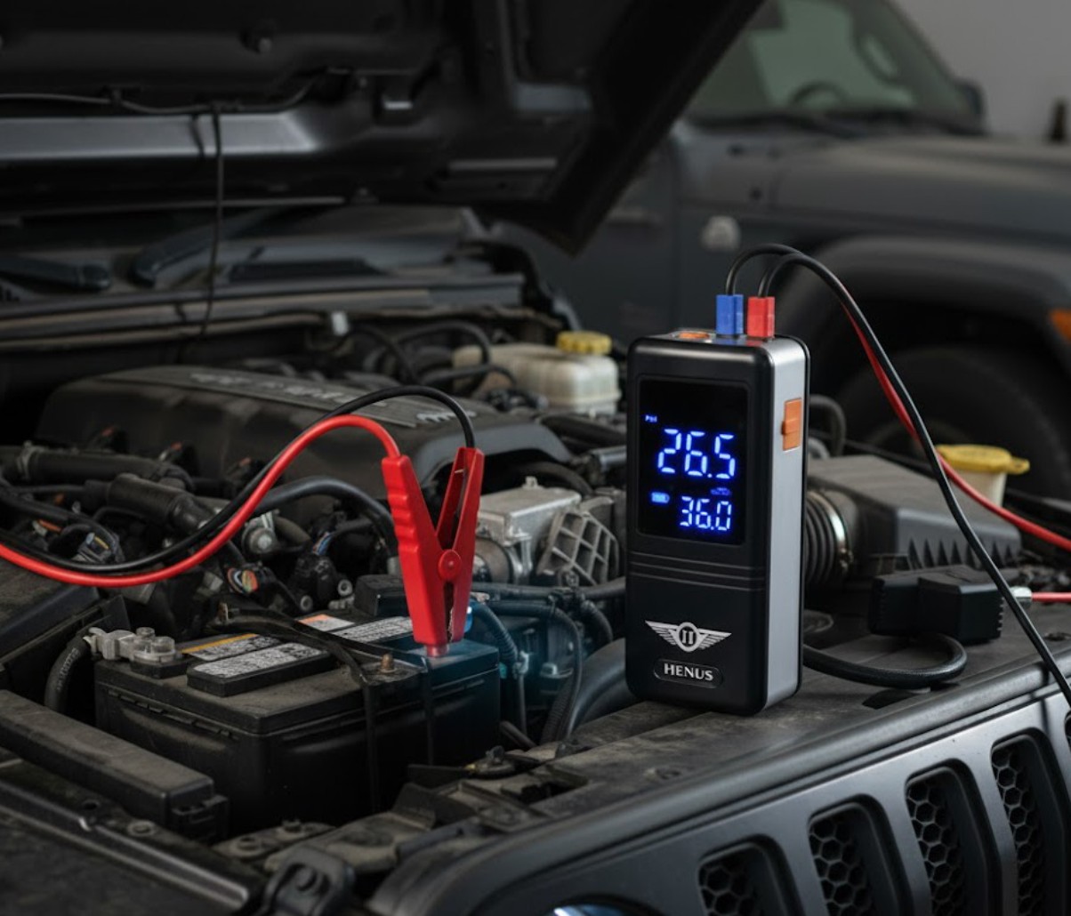 헤누스 듀얼부스터 점프스타터 차량용 스타트 휴대용 배터리 자동차 방전