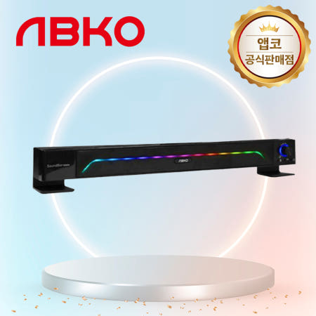 앱코 S600 RGB LED USB 사운드바 블랙