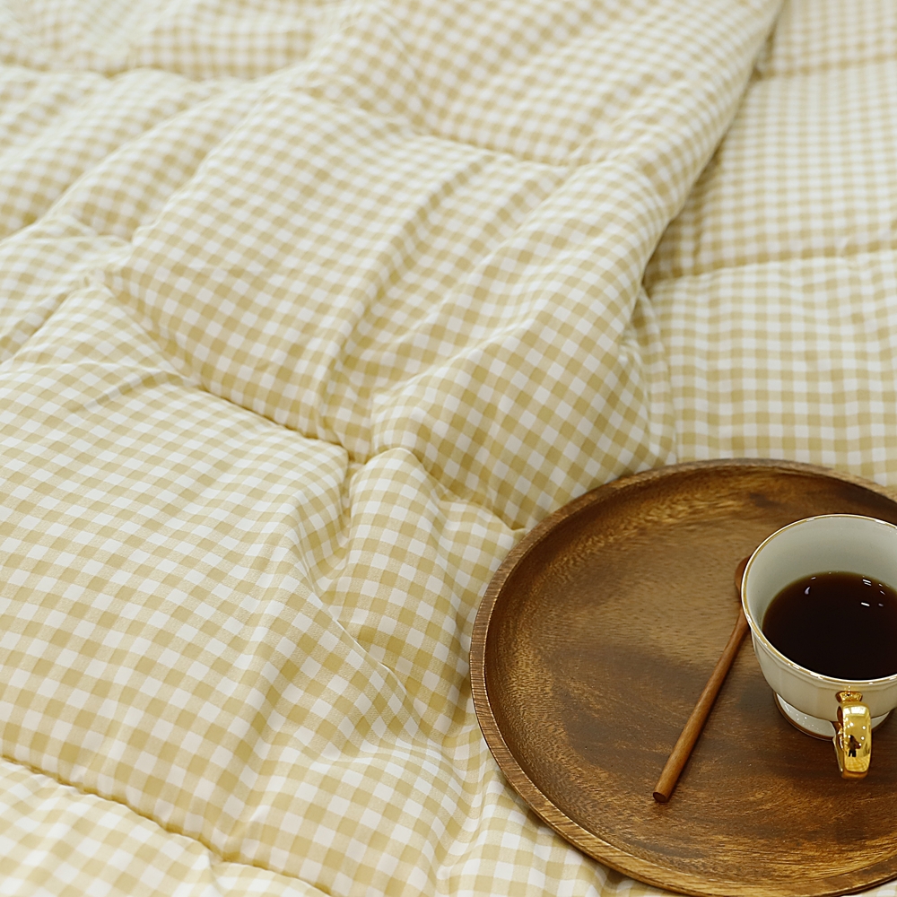 나라데코 체크 소프트마이크로 차렵이불 기숙사 자취 사계절 이불 SS