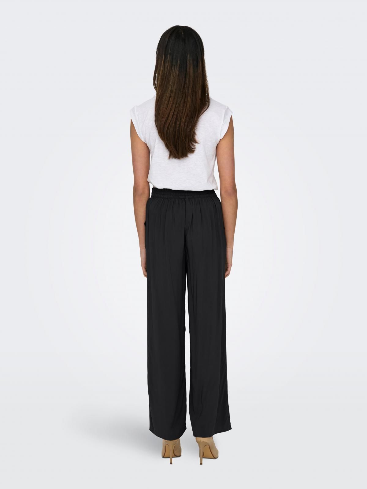 온리 와이드핏 레귤러 테크니컬 팬츠 벨트 15264445_2161 BLACK / BLACK - 상세 이미지 2