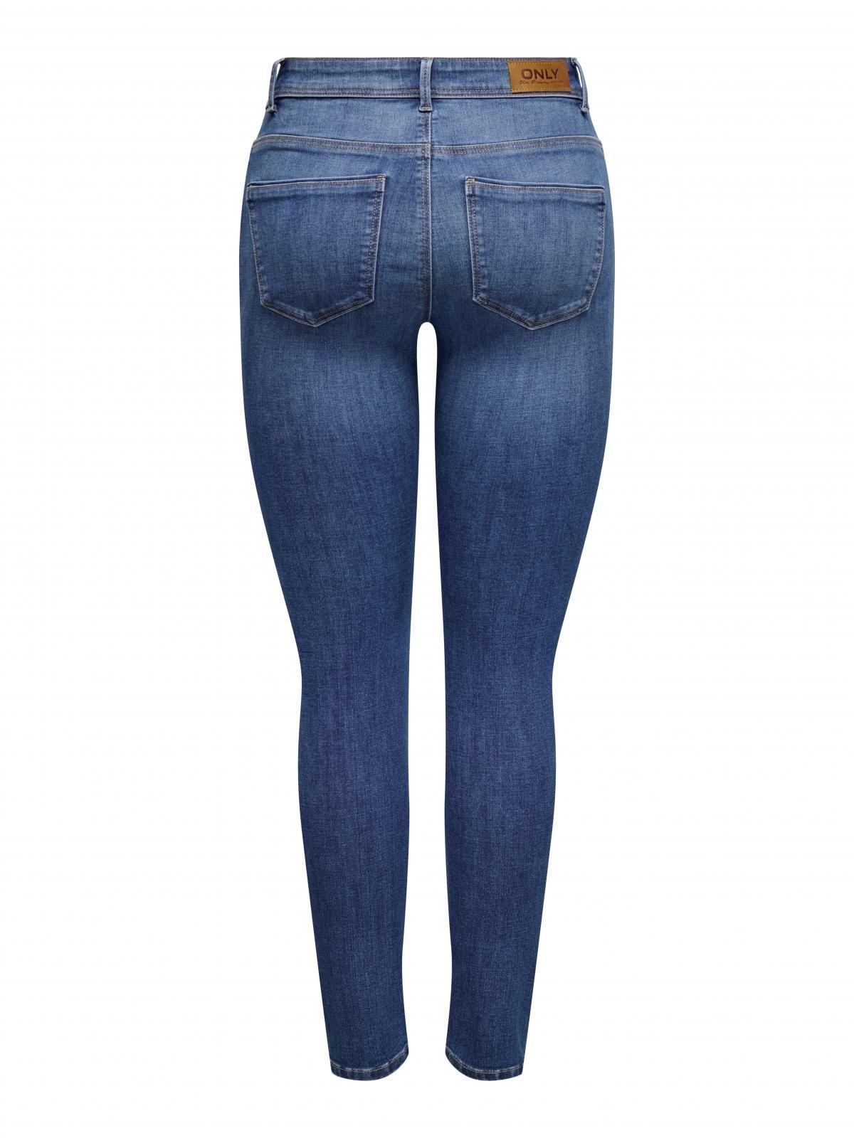 온리 데님 미드웨이스트 스키니핏 청바지 15372344_2115 BLUE / MEDIUM BLUE DENIM - 상세 이미지 4