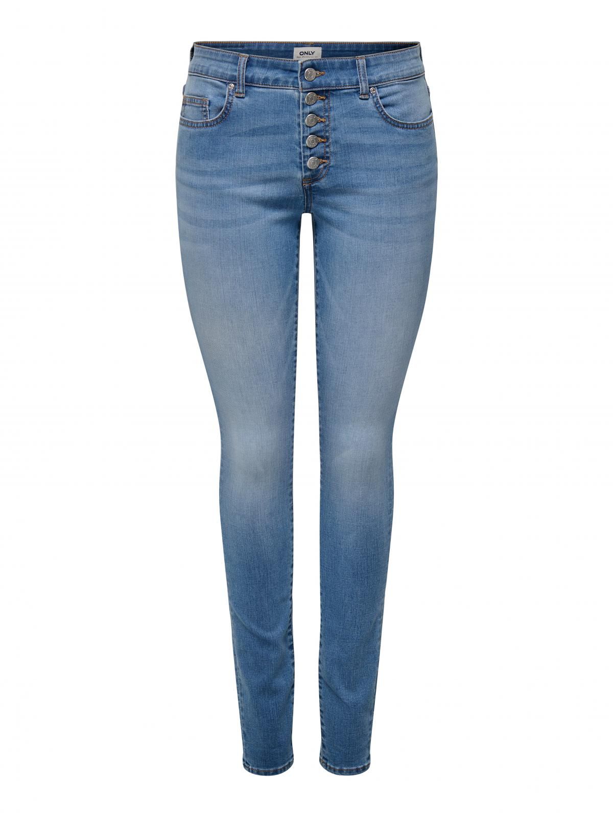 온리 슈퍼스트레치 미드웨이스트 스키니핏 진 15332914_2116 BLUE / LIGHT BLUE DENIM - 상세 이미지 3