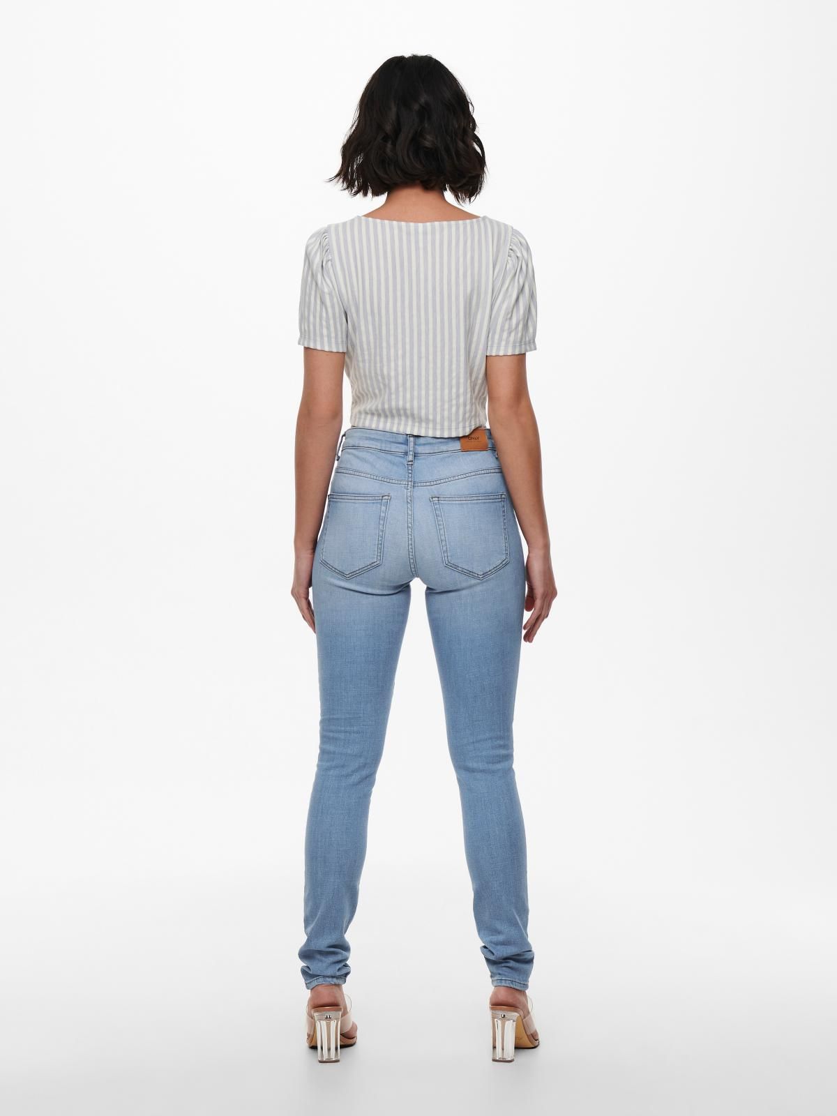 온리 연청 미드웨이스트 스키니핏 데님 팬츠 15230030_2116 BLUE / LIGHT BLUE DENIM - 상세 이미지 2
