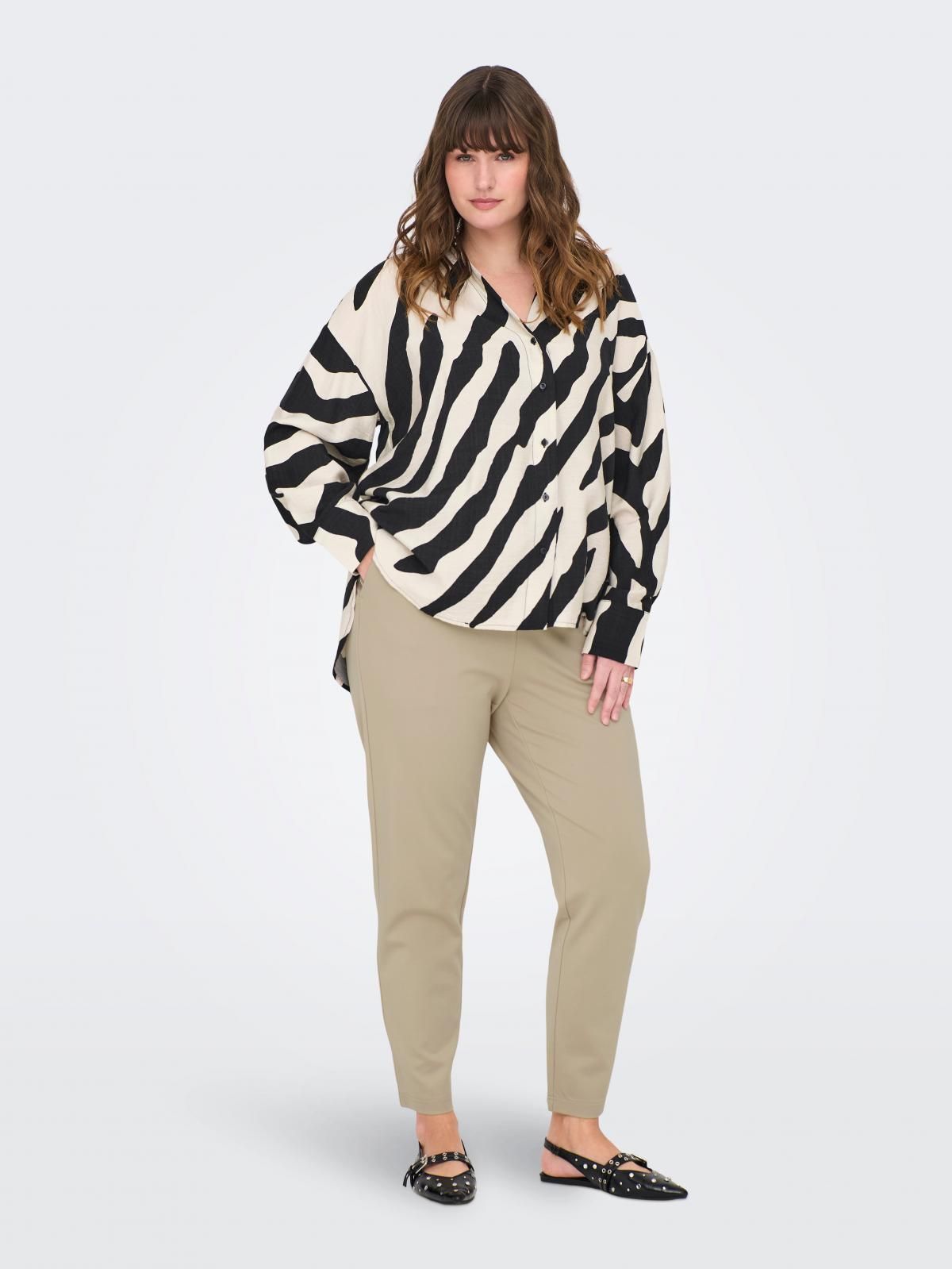 온리 테크니컬 스트레치 레귤러핏 슬랙스 팬츠 15174938_4481 GREY / PURE CASHMERE - 상세 이미지 5