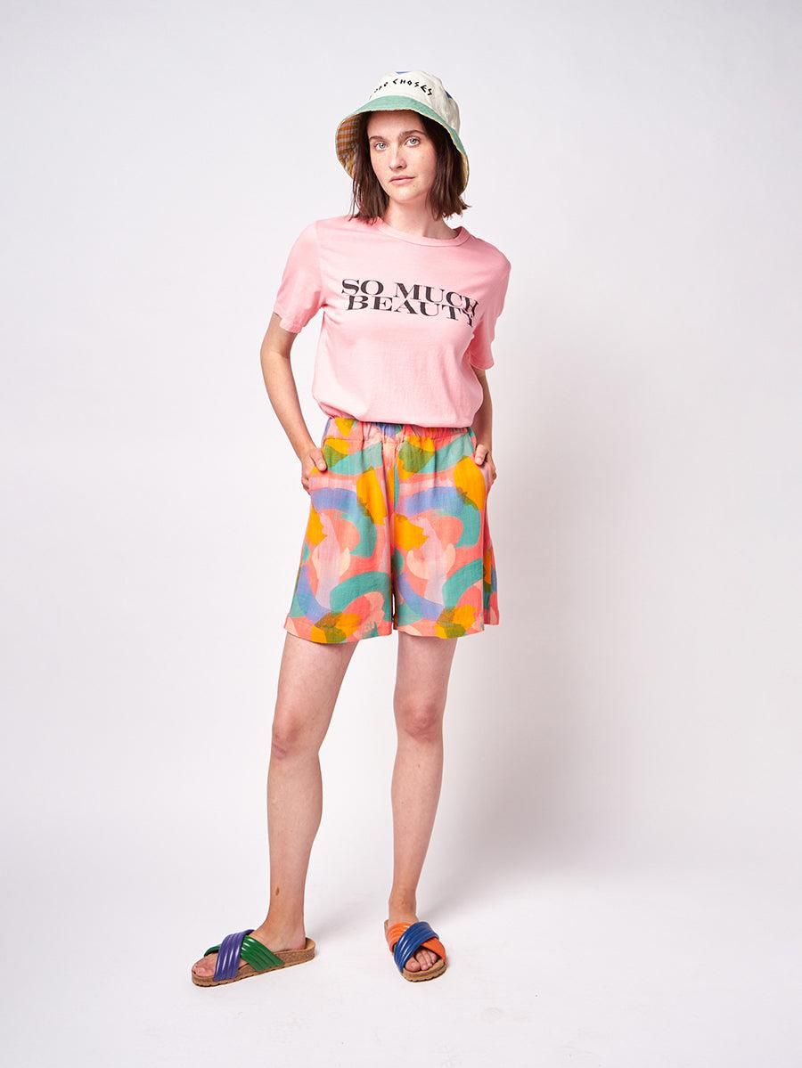 보보쇼즈 오가닉 핑크 라운드넥 반팔 티셔츠 프린트 122AD002 ONE COLOR - 상세 이미지 5