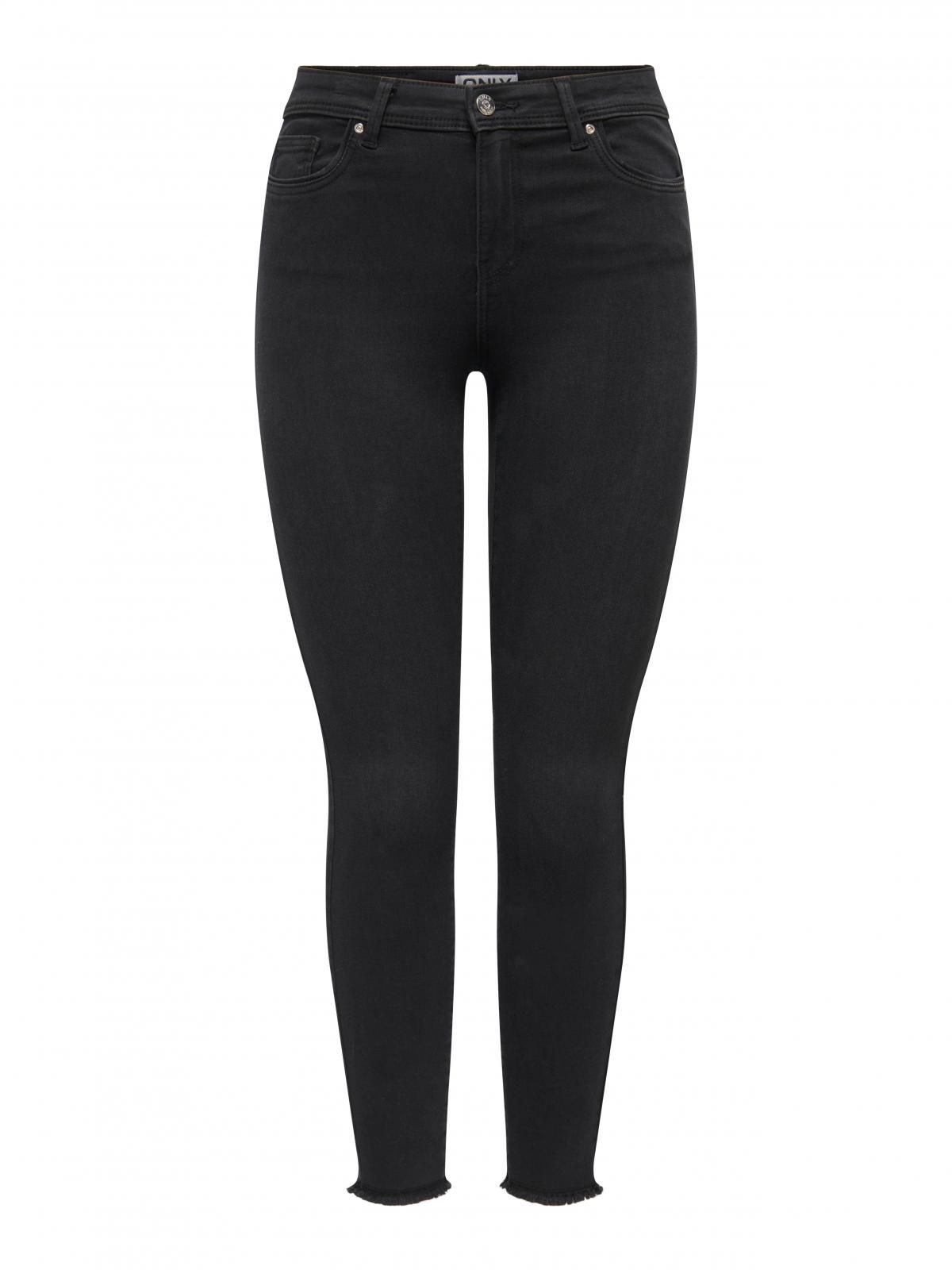 온리 테크니컬 스키니핏 미드웨이스트 블랙 진 15318577_8183 BLACK / WASHED BLACK - 상세 이미지 3