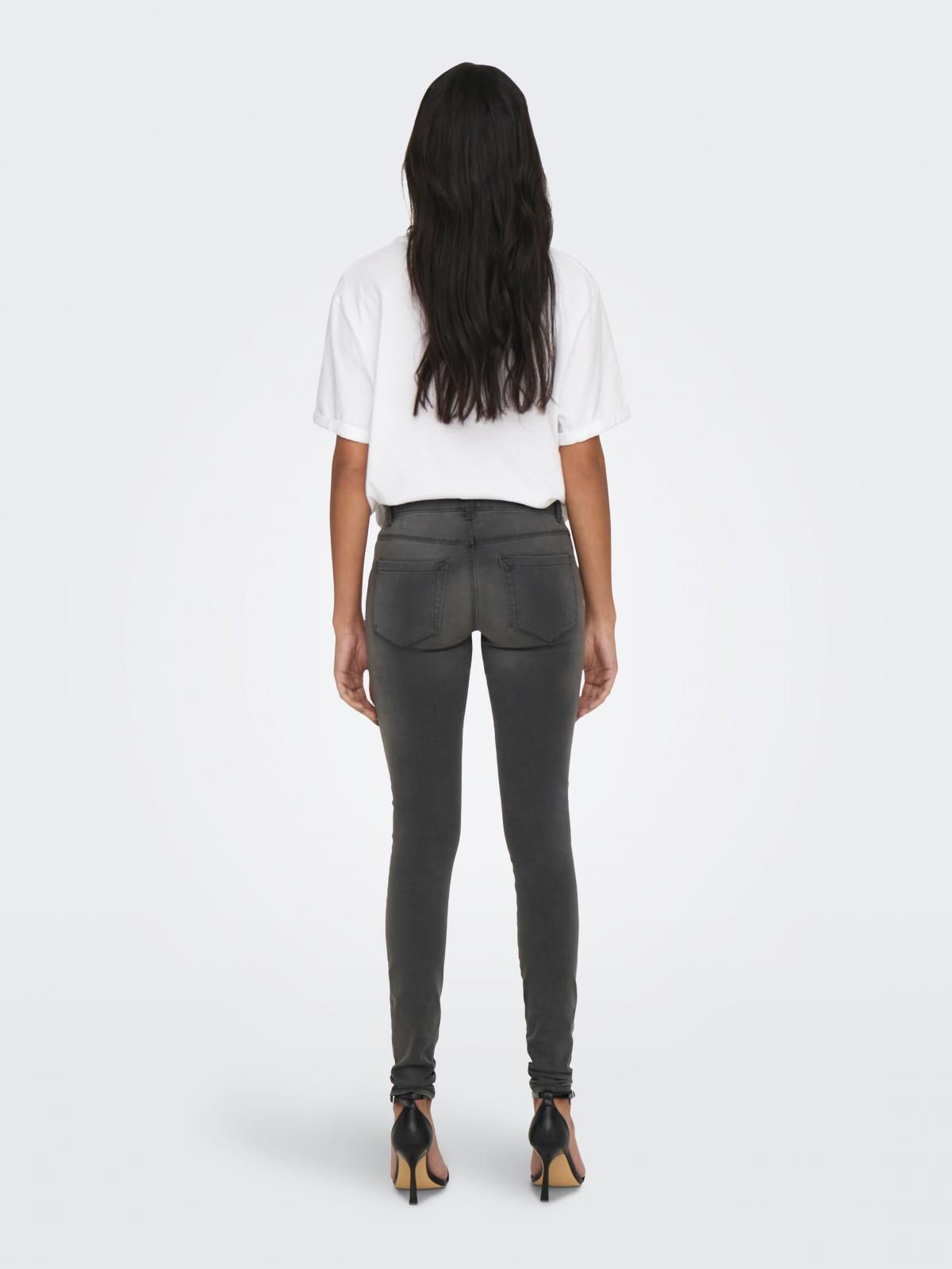 온리 테크니컬 신축성 스키니핏 흑청 데님 팬츠 15159650_2104 GREY / DARK GREY DENIM - 상세 이미지 2